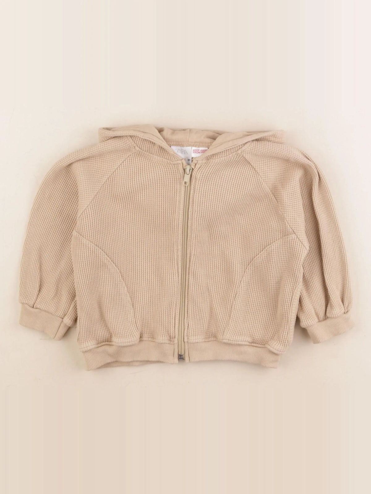 Zara - sweat beige - 12/18 mois