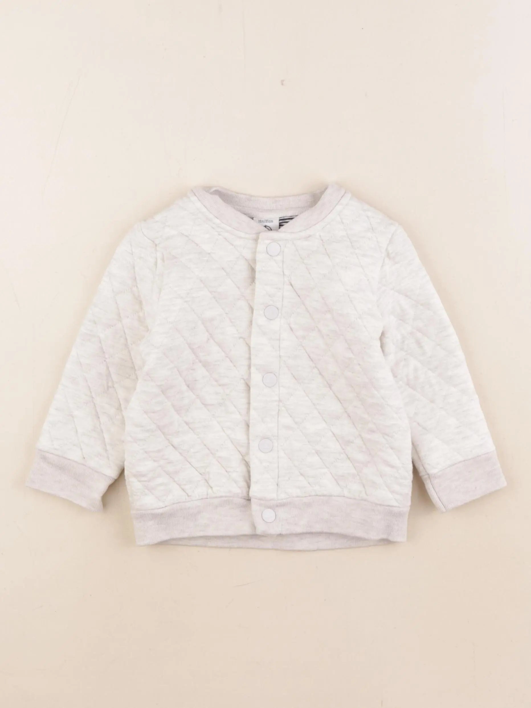 Petit Bateau - sweat gris - 18 mois