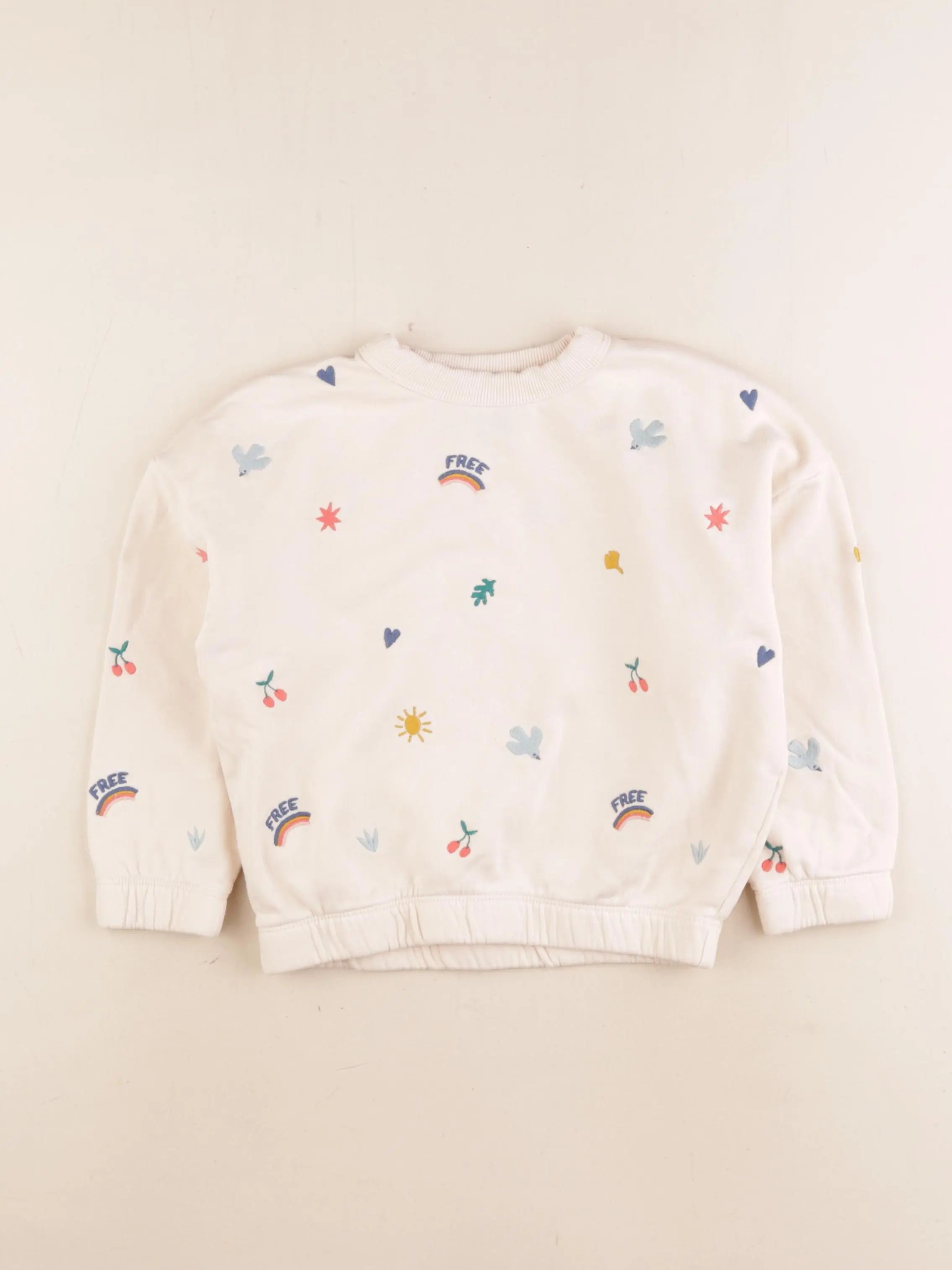 Monoprix - sweat beige - 5 ans