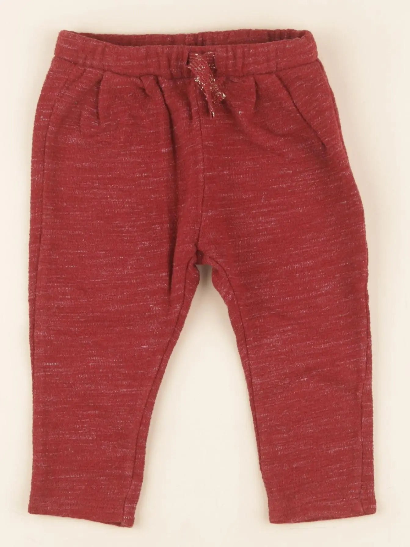 Zara - pantalon rouge - 12/18 mois
