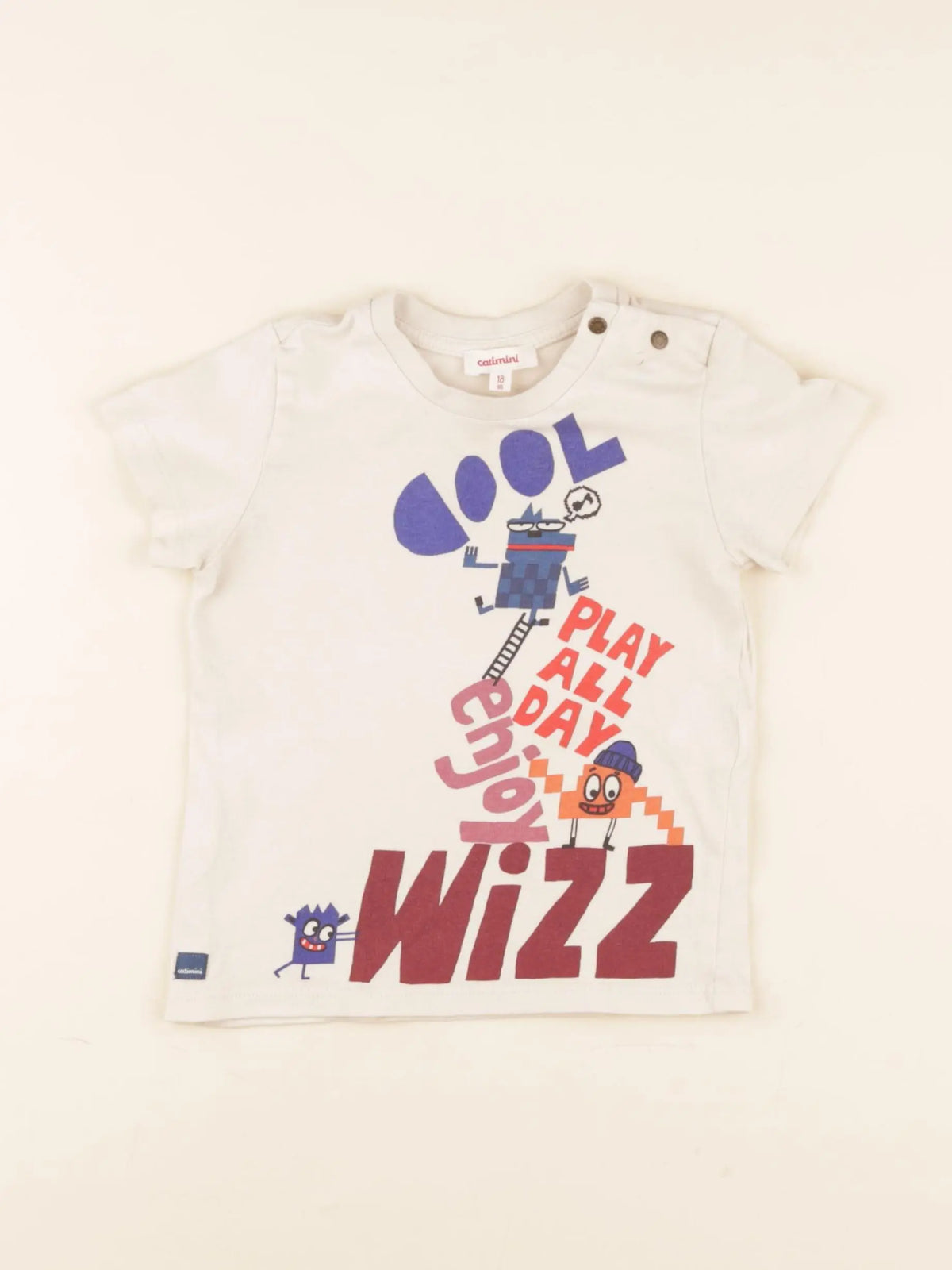 Catimini - tee-shirt beige - 18 mois