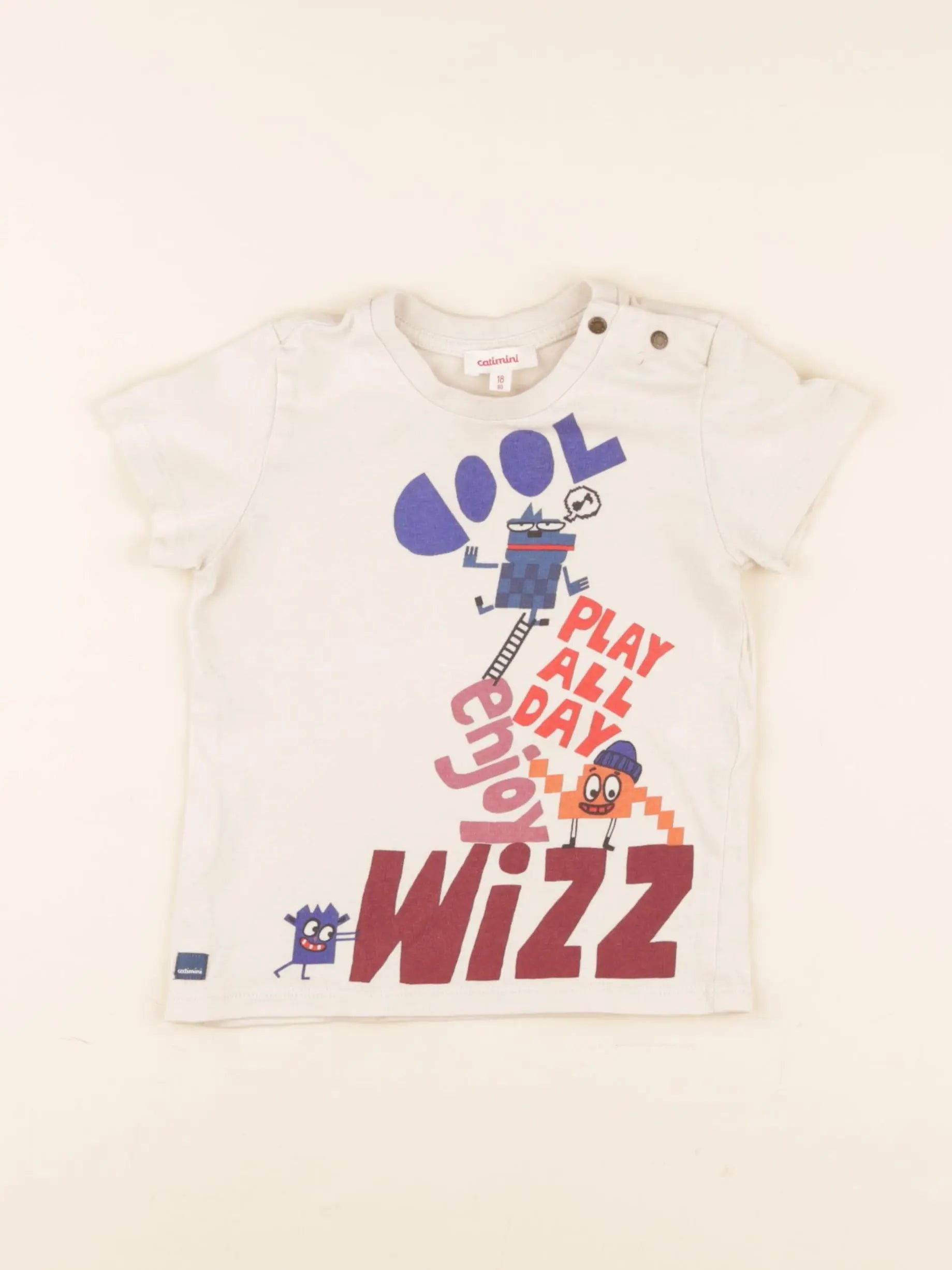 Catimini - tee-shirt beige - 18 mois