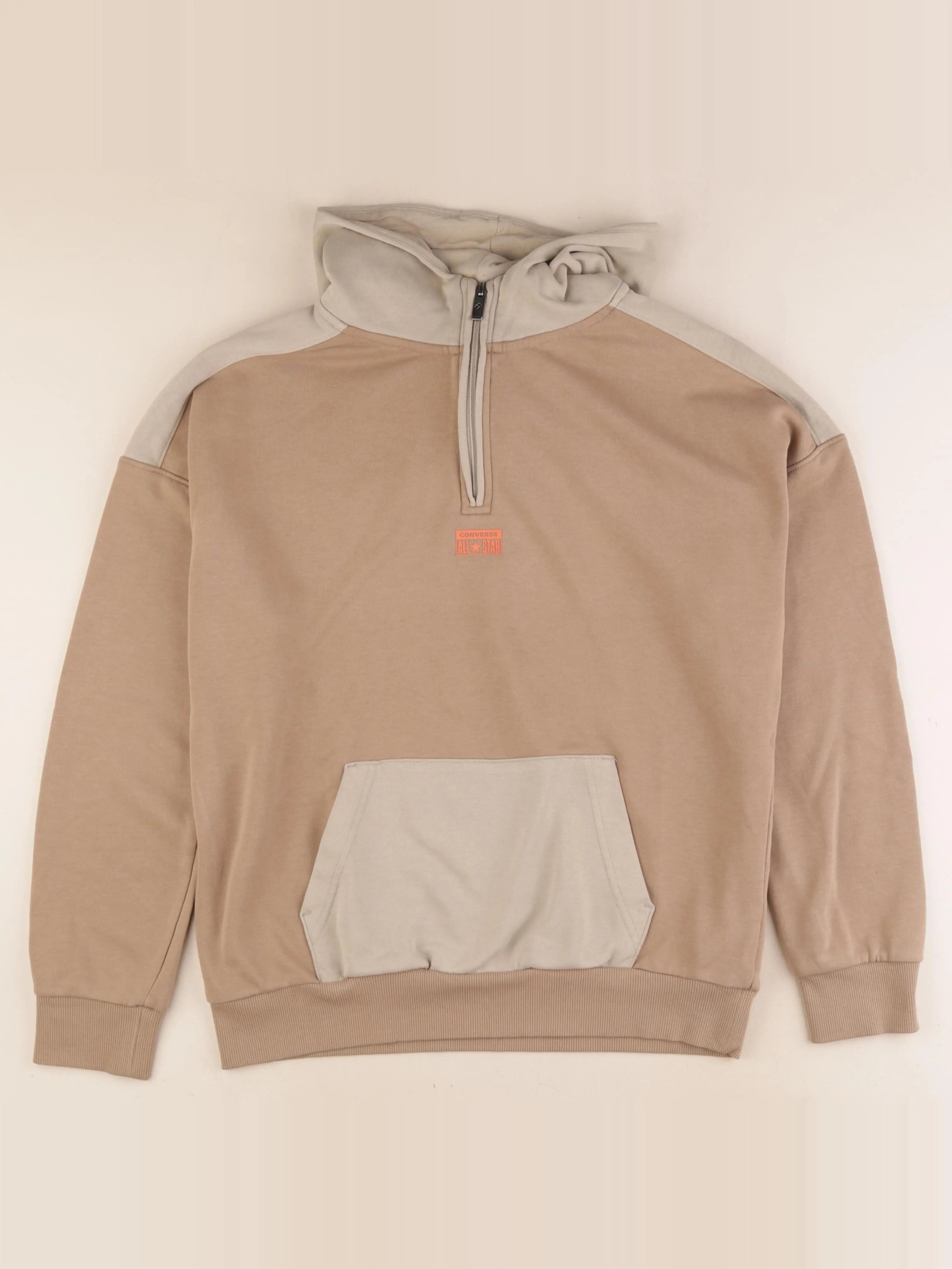 Converse - sweat beige, marron - 13/14 ans