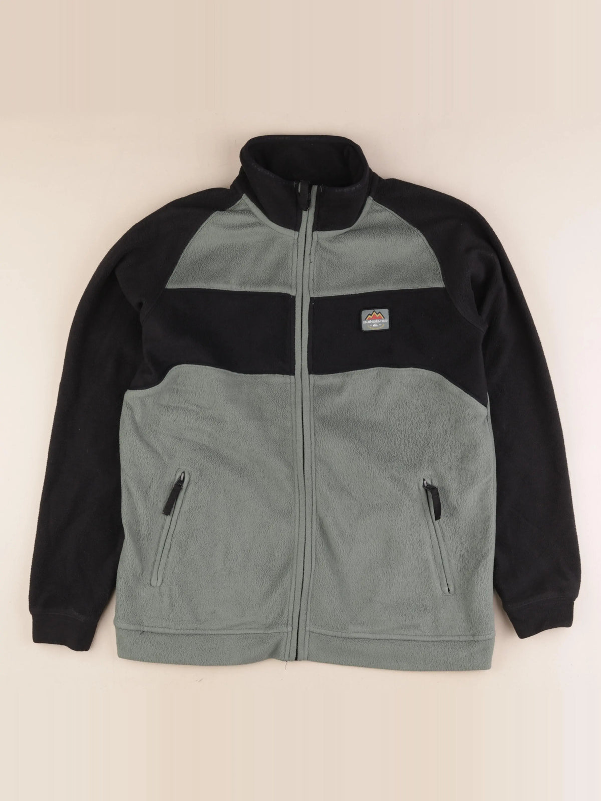 Quiksilver - polaire vert, noir - 14 ans