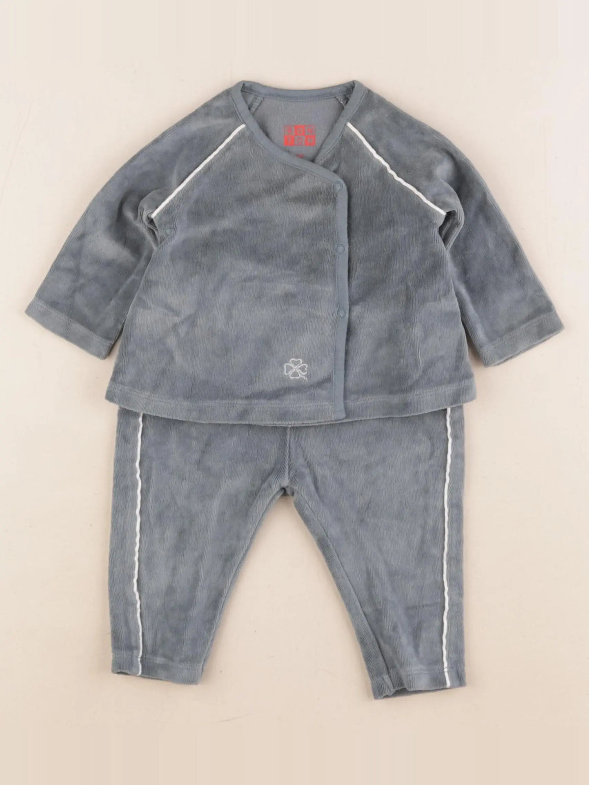 Bonton - ensemble vert - 3 mois