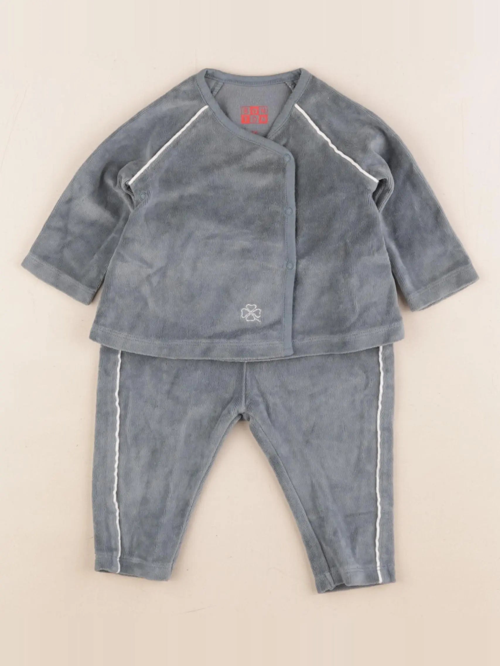 Bonton - ensemble vert - 3 mois