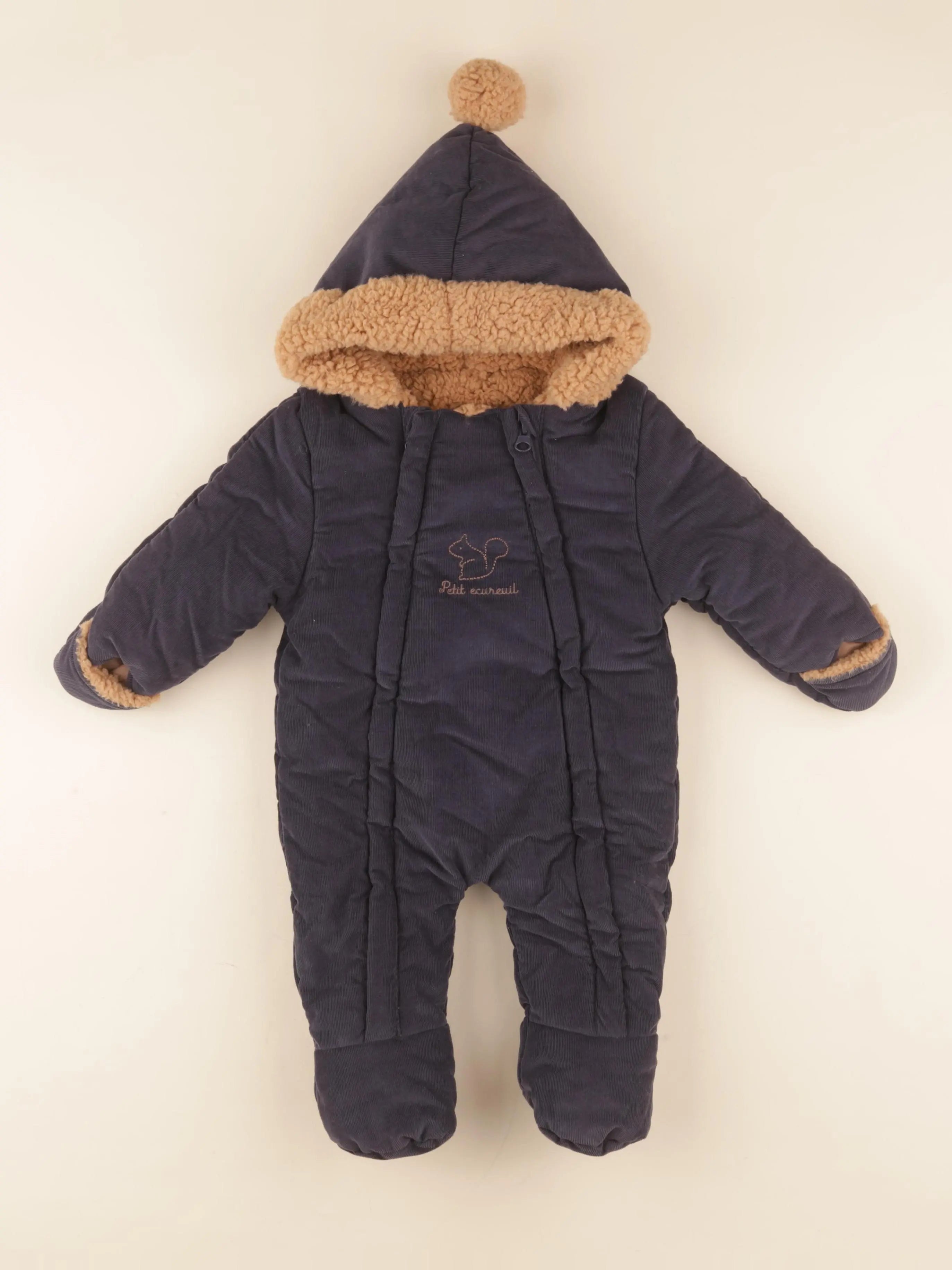 Vertbaudet - combi-pilote bleu - 3 mois