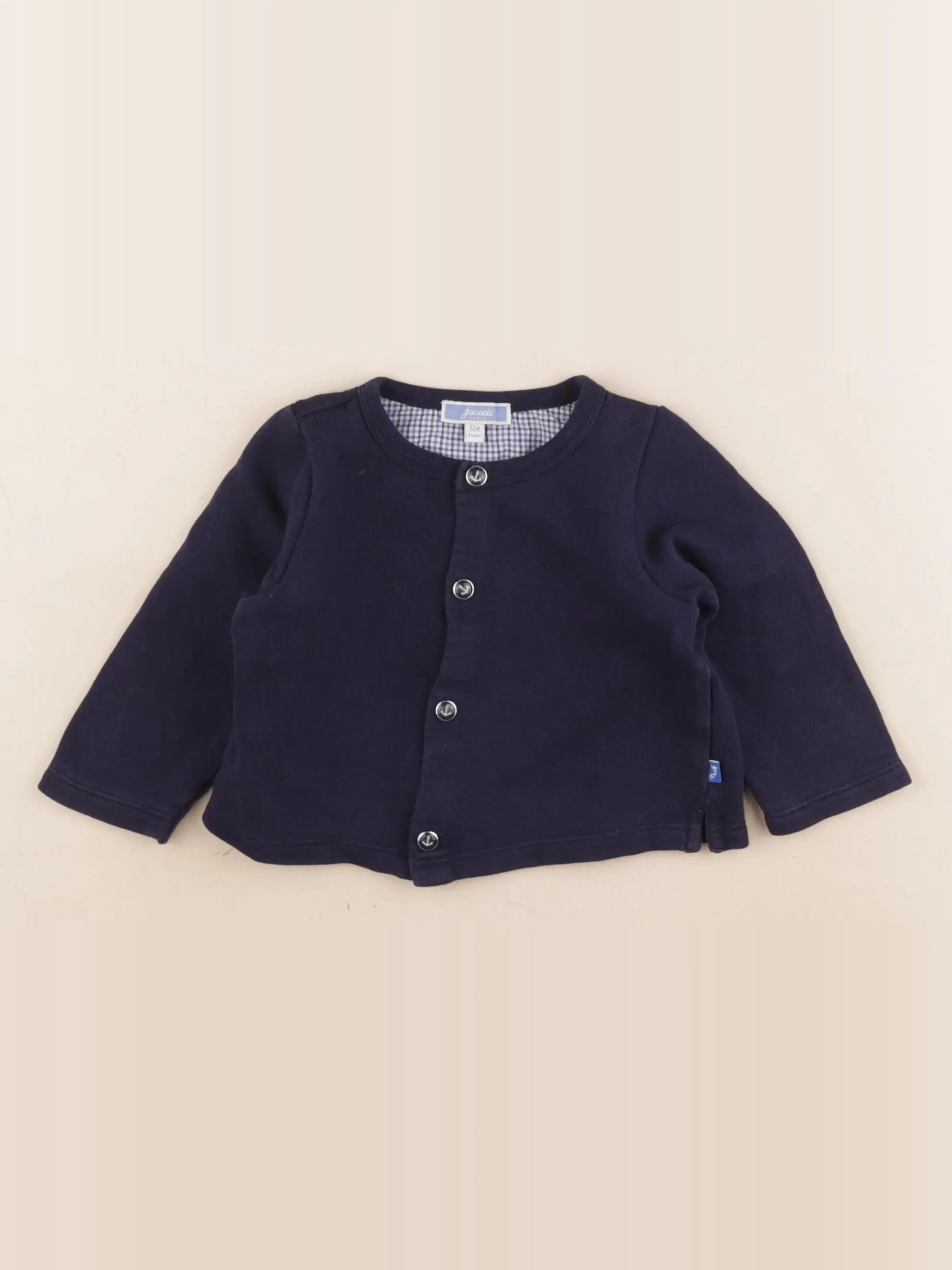 Jacadi - sweat bleu - 12 mois
