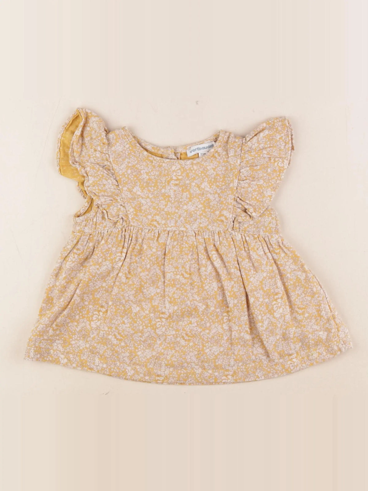 Vertbaudet - tee-shirt jaune - 18 mois