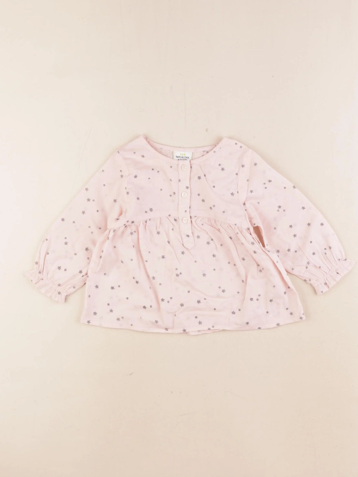 Tape à l'oeil - blouse rose - 6 mois
