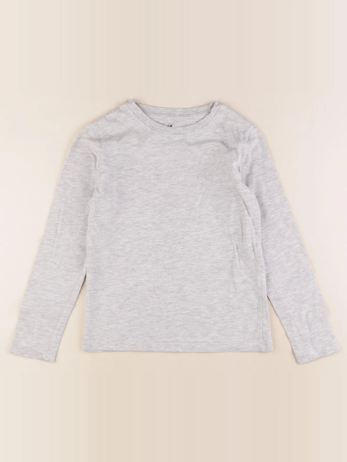 H&M - tee-shirt gris - 6/8 ans