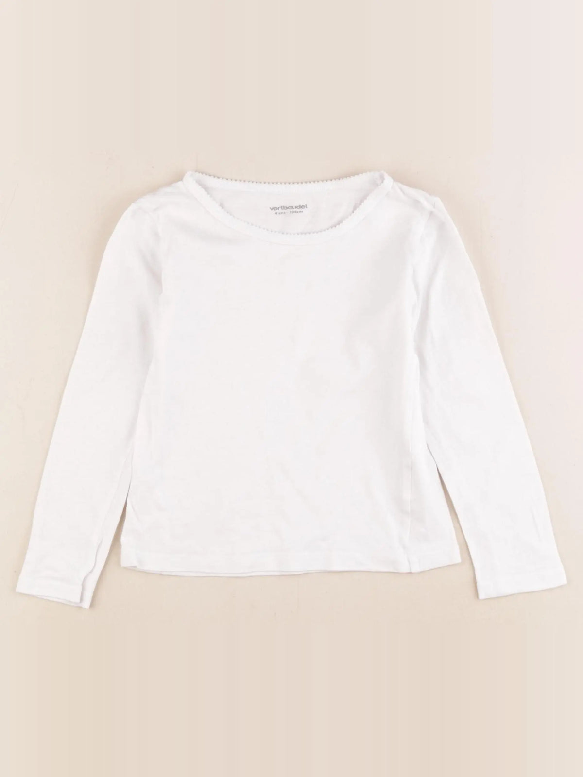 Vertbaudet - maillot de corps blanc - 4 ans