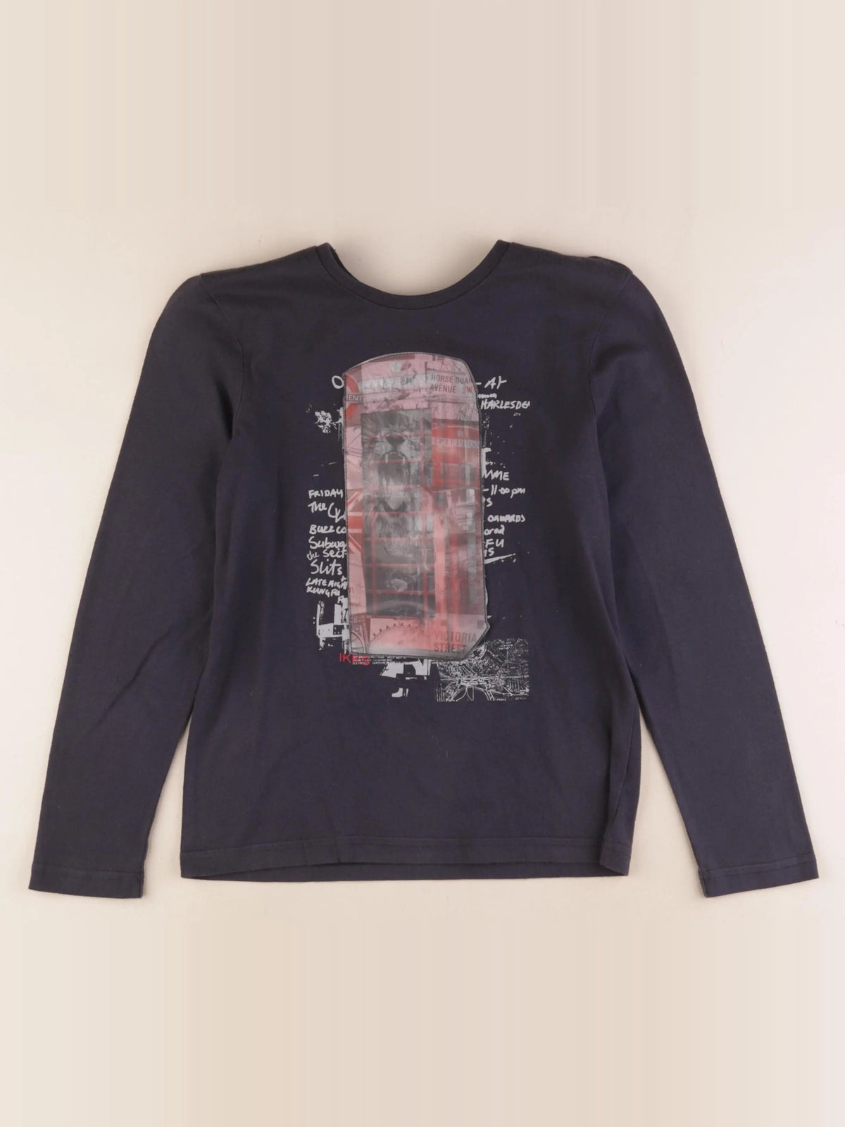 IKKS - tee-shirt gris - 10 ans