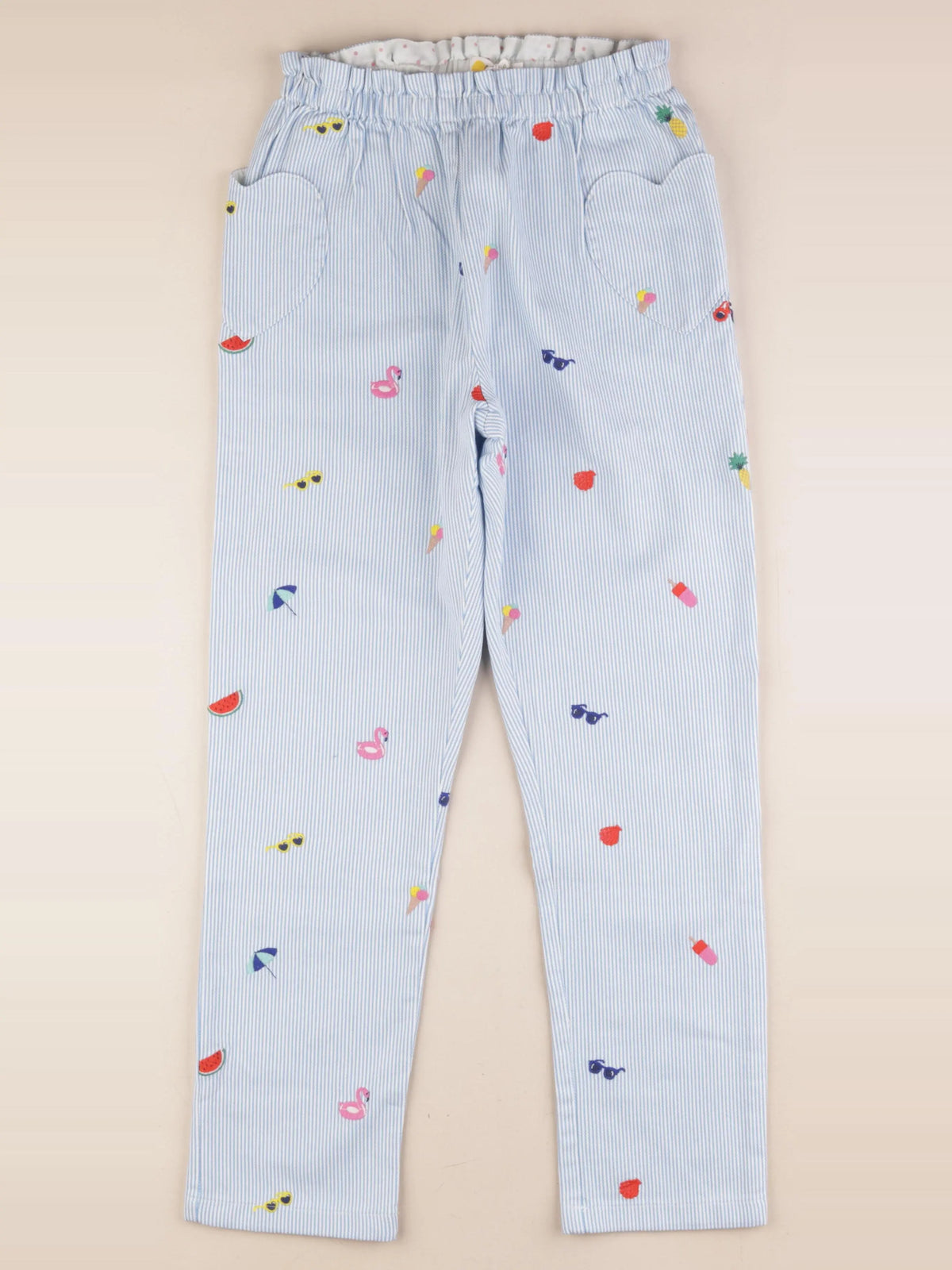 Mini Boden - pantalon bleu - 11 ans