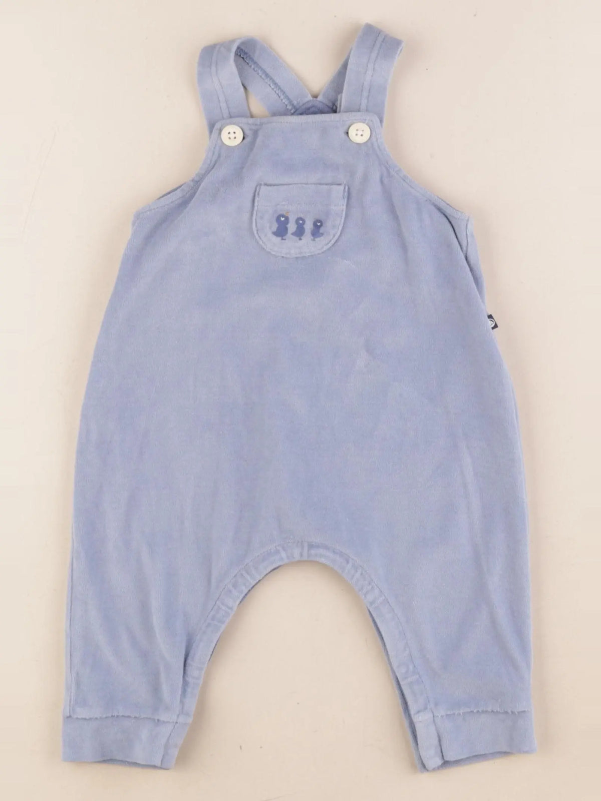 Petit Bateau - salopette bleu - 6 mois