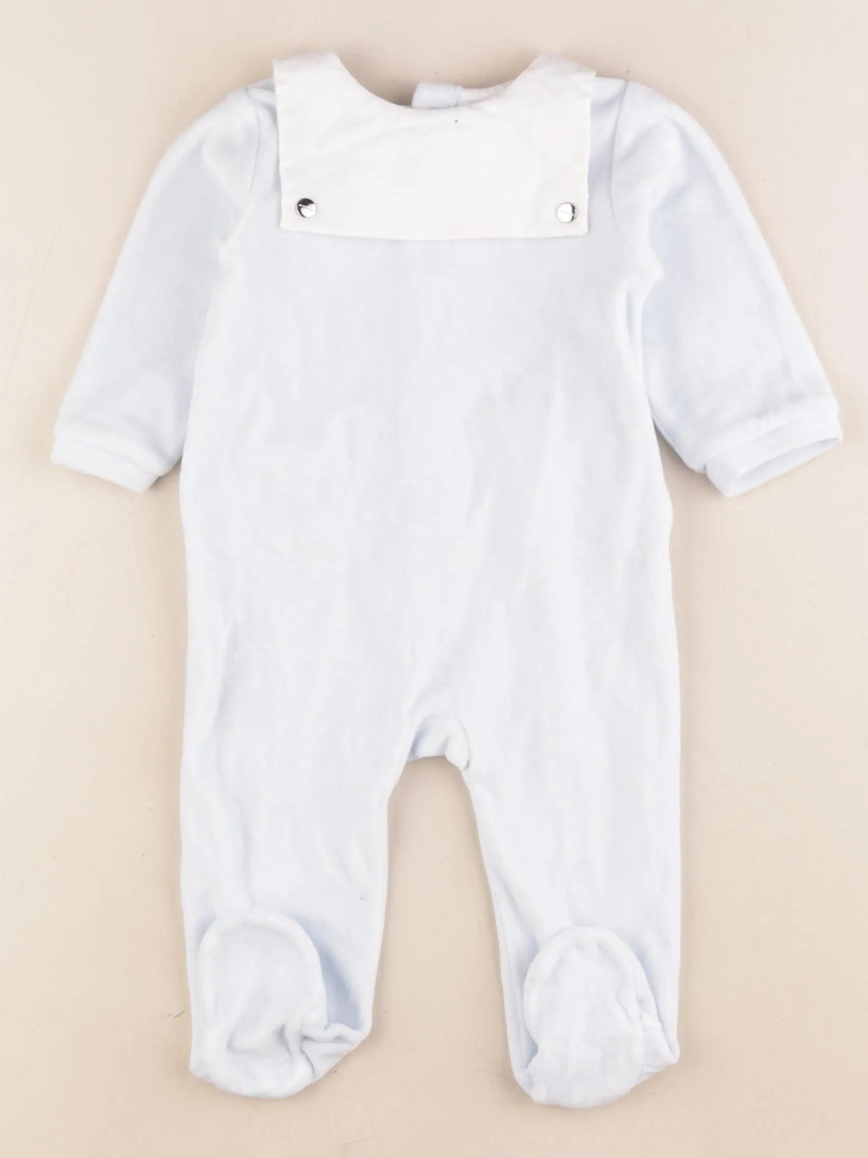 Jacadi - pyjama velours bleu - 6 mois