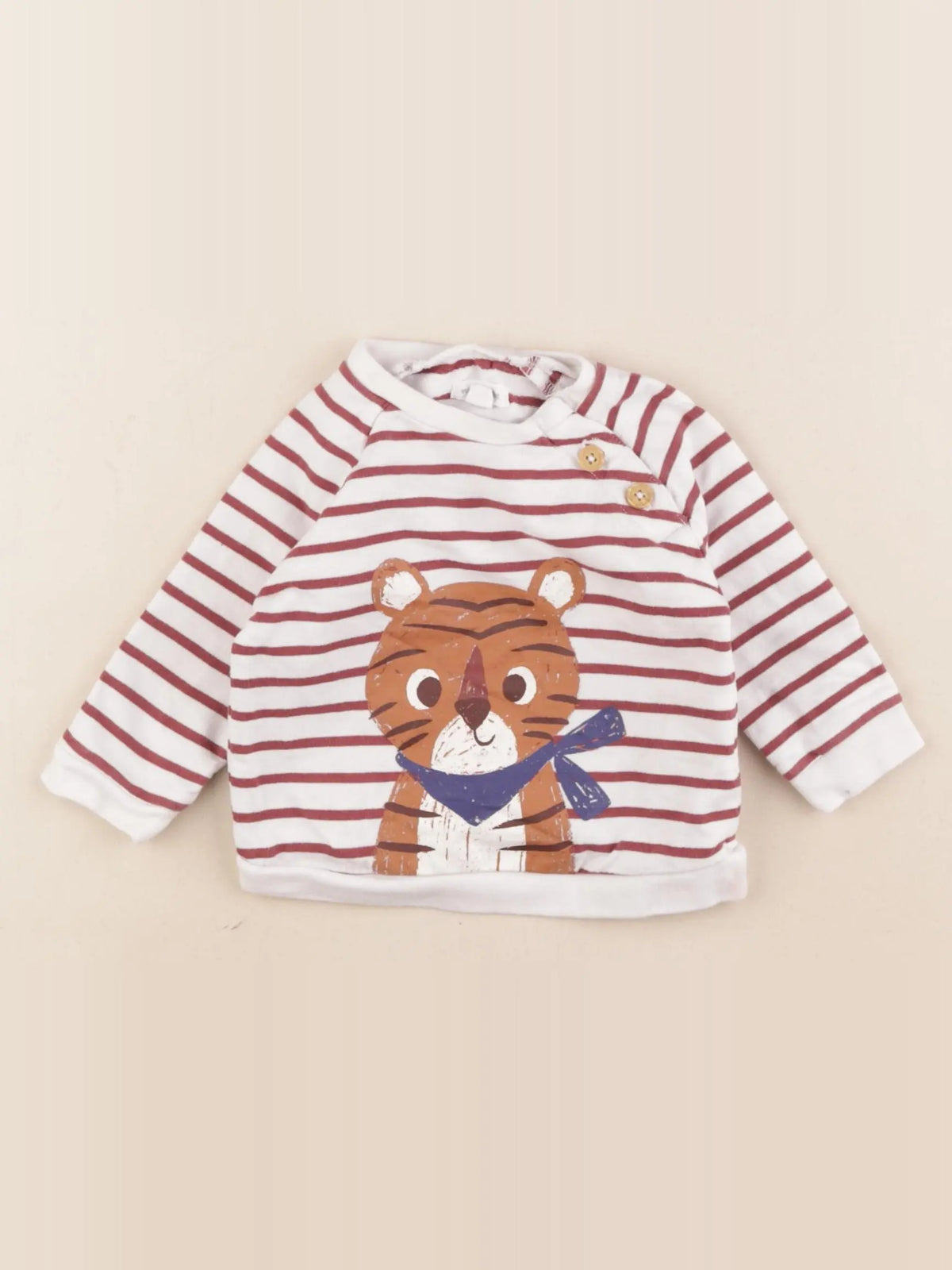 Vertbaudet - sweat multicolore - 6 mois