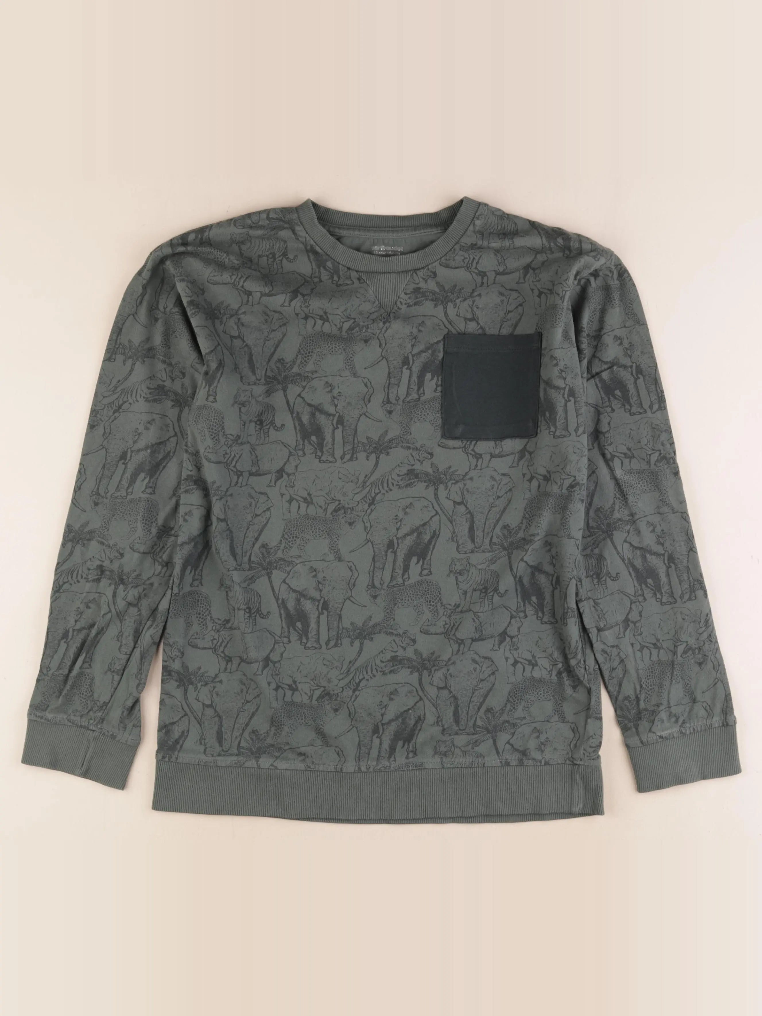 Vertbaudet - tee-shirt vert - 12 ans