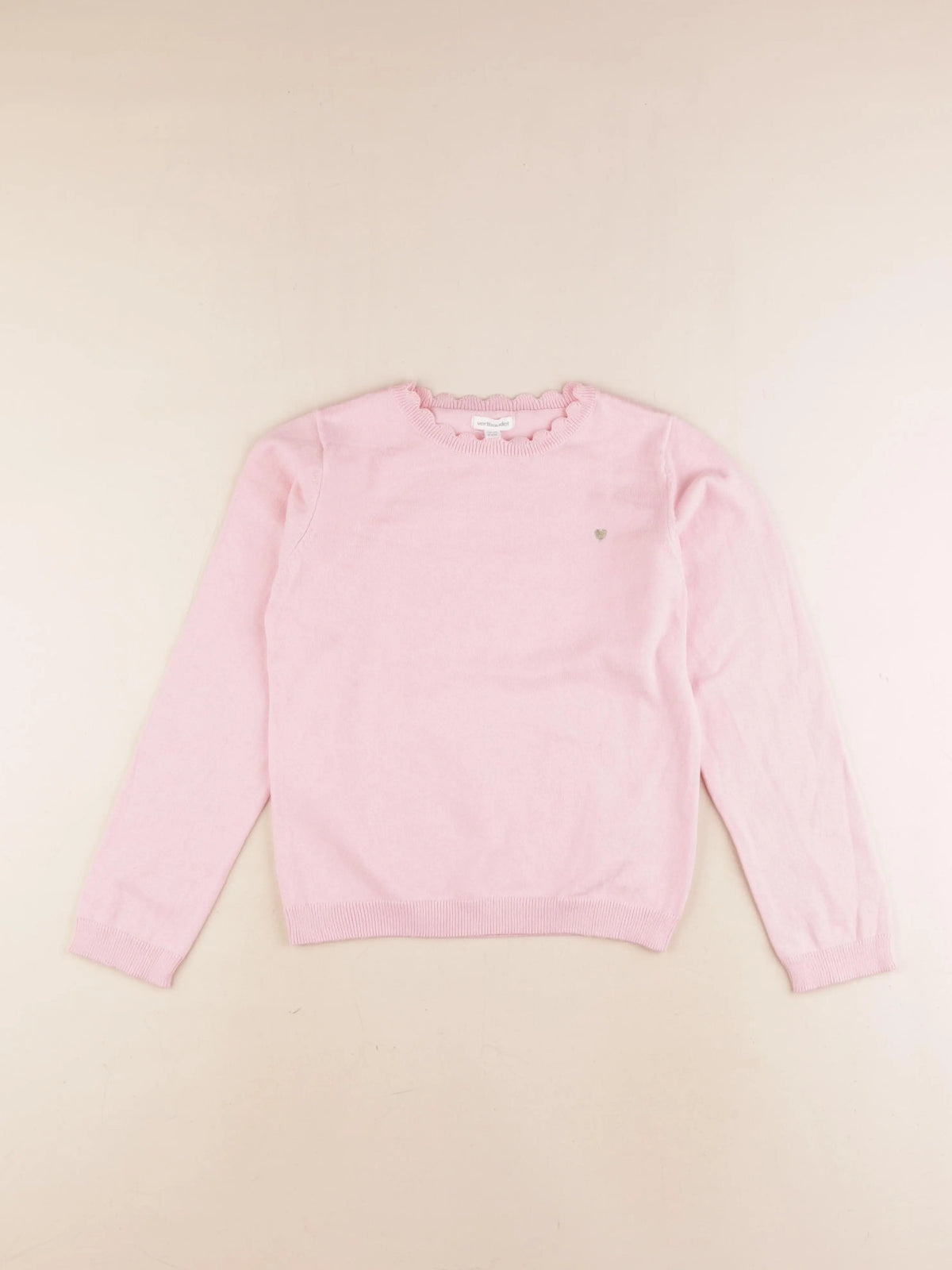Vertbaudet - pull rose - 9 ans