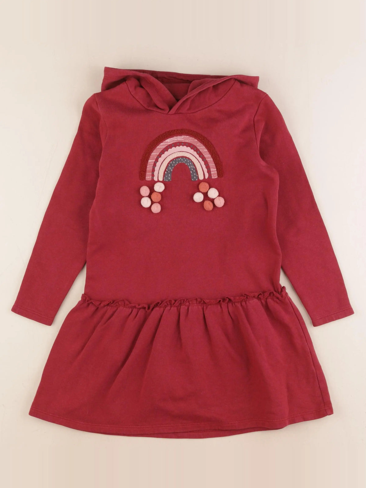 Vertbaudet - robe rouge - 7 ans