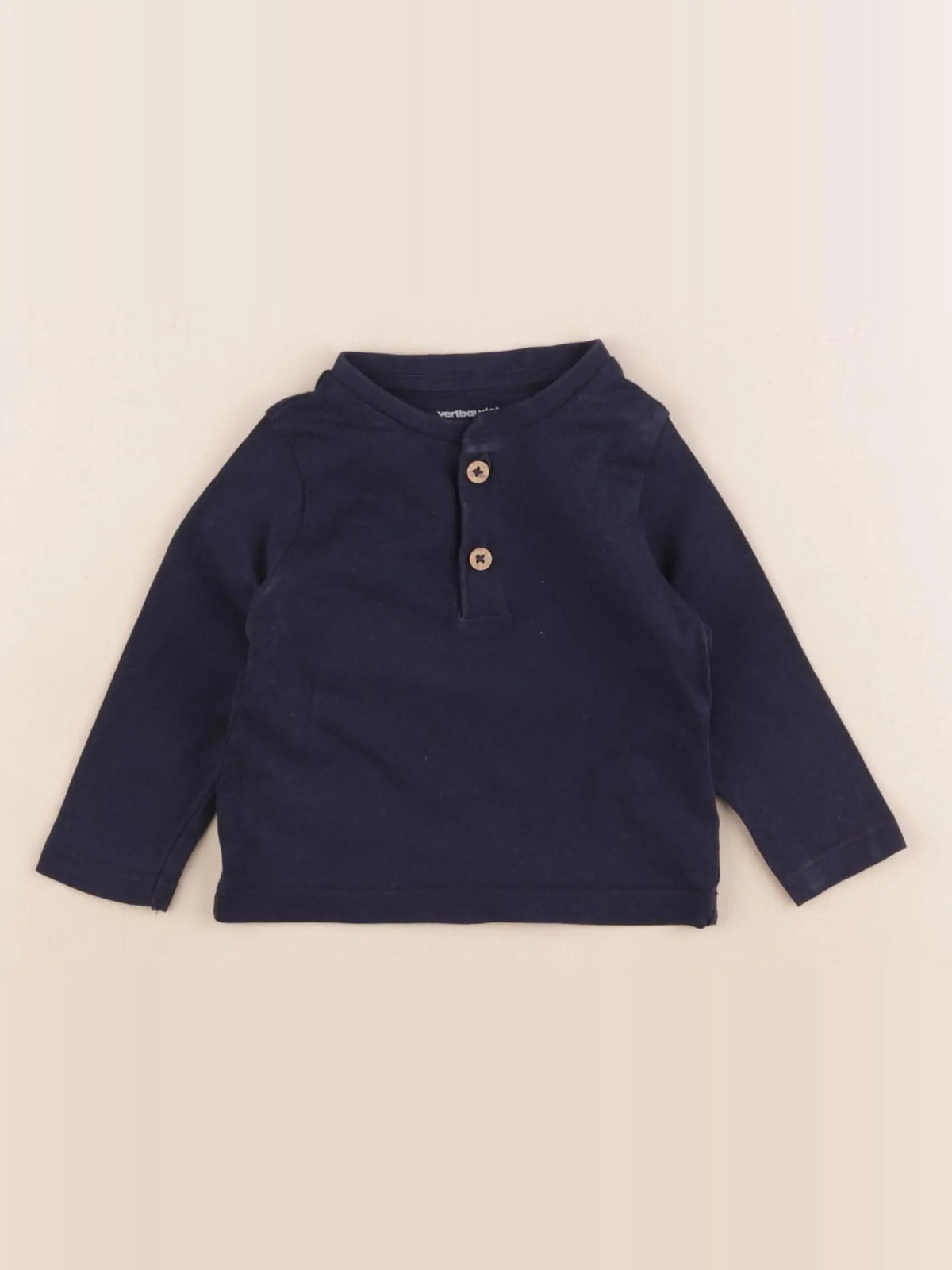 Vertbaudet - tee-shirt bleu - 6 mois