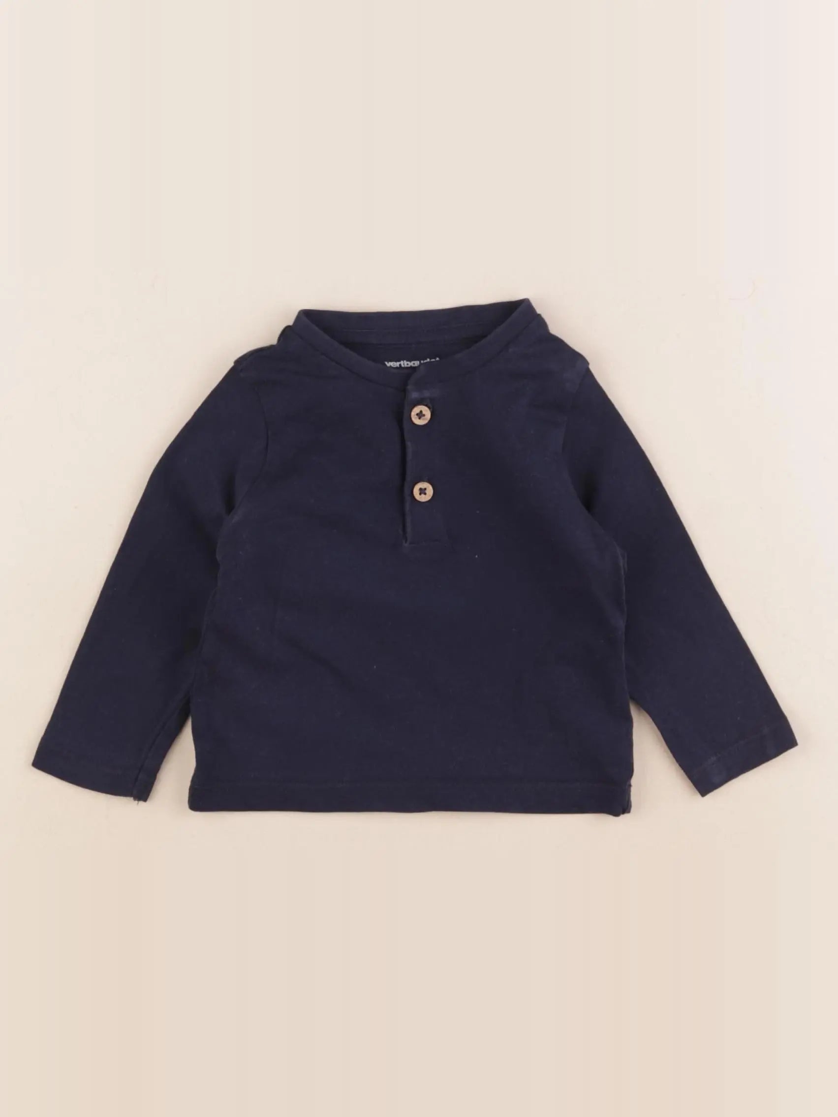 Vertbaudet - tee-shirt bleu - 6 mois