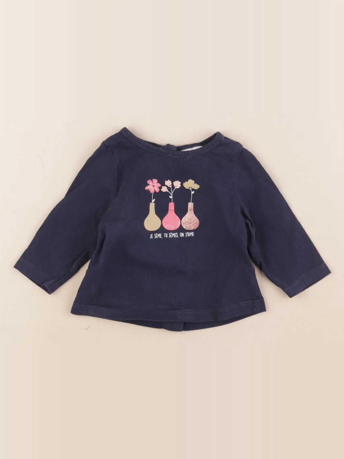 Tape à l'oeil - tee-shirt bleu - 3 mois