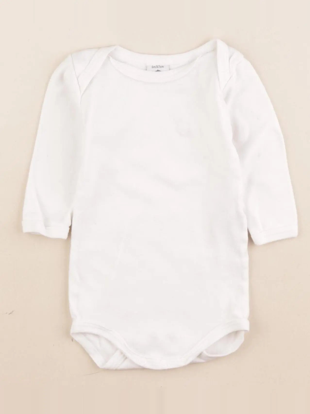 Petit Bateau - body blanc - 6 mois
