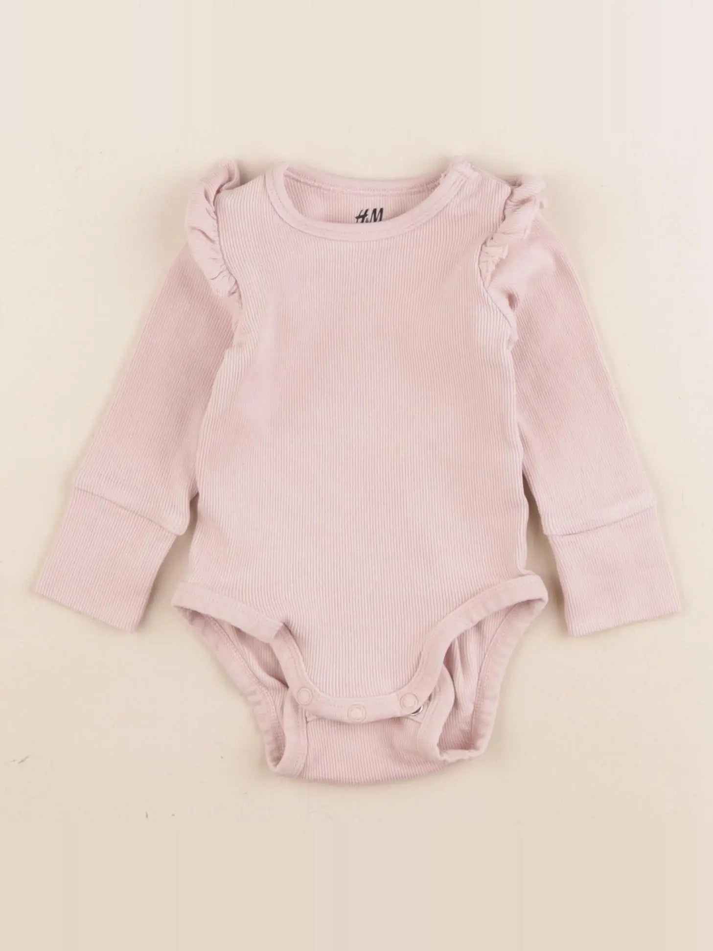 H&M - body rose - 2/4 mois