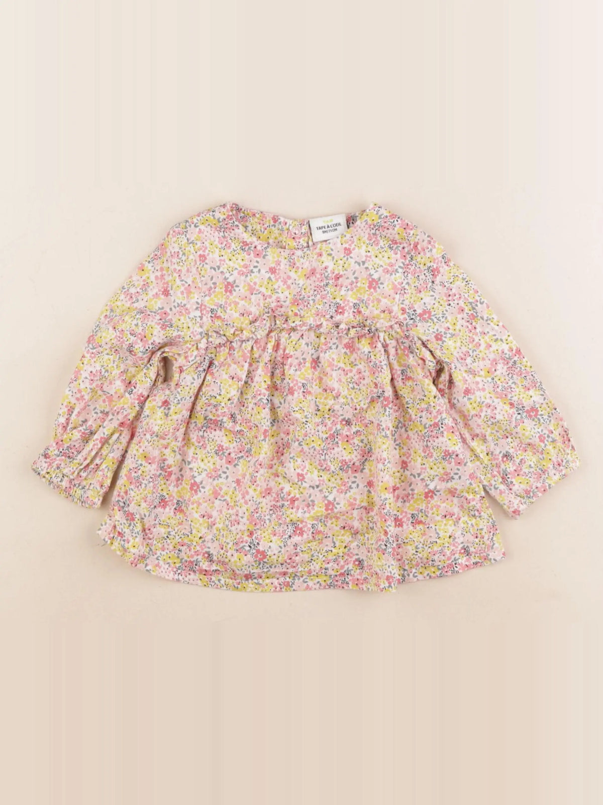 Tape à l'oeil - blouse rose - 9 mois