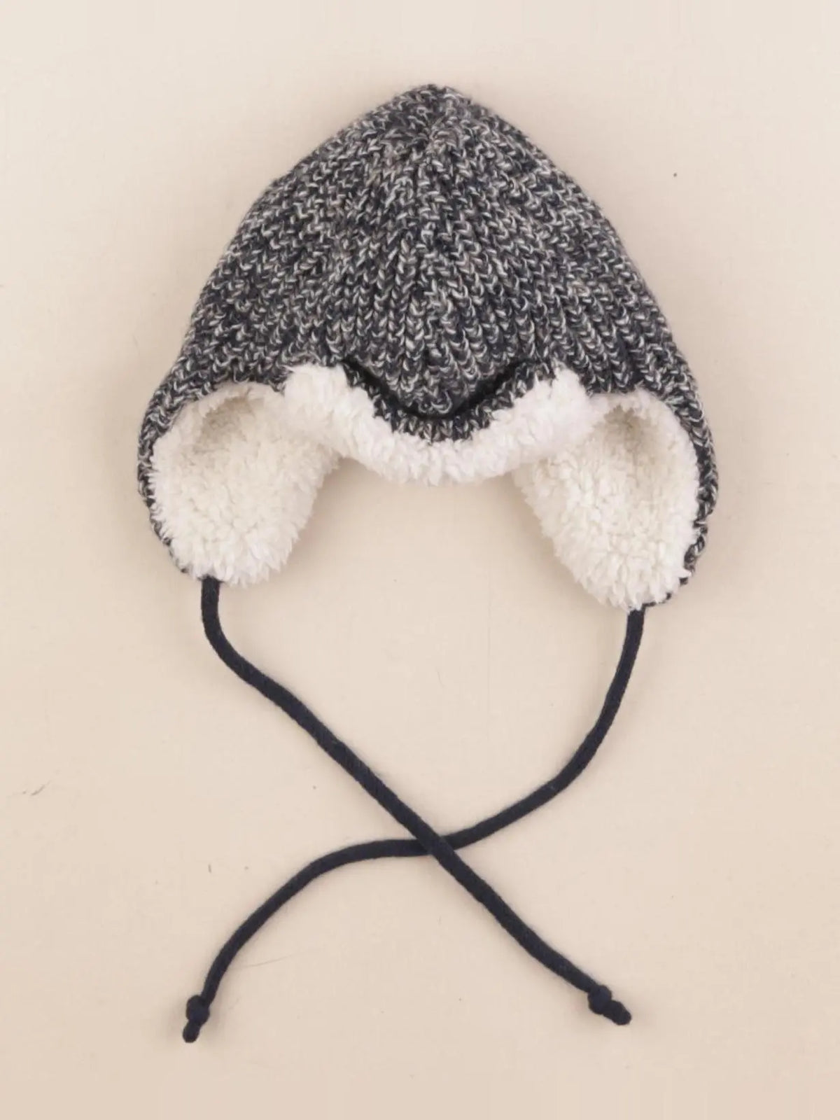 Natalys - bonnet blanc, bleu - 6/9 mois