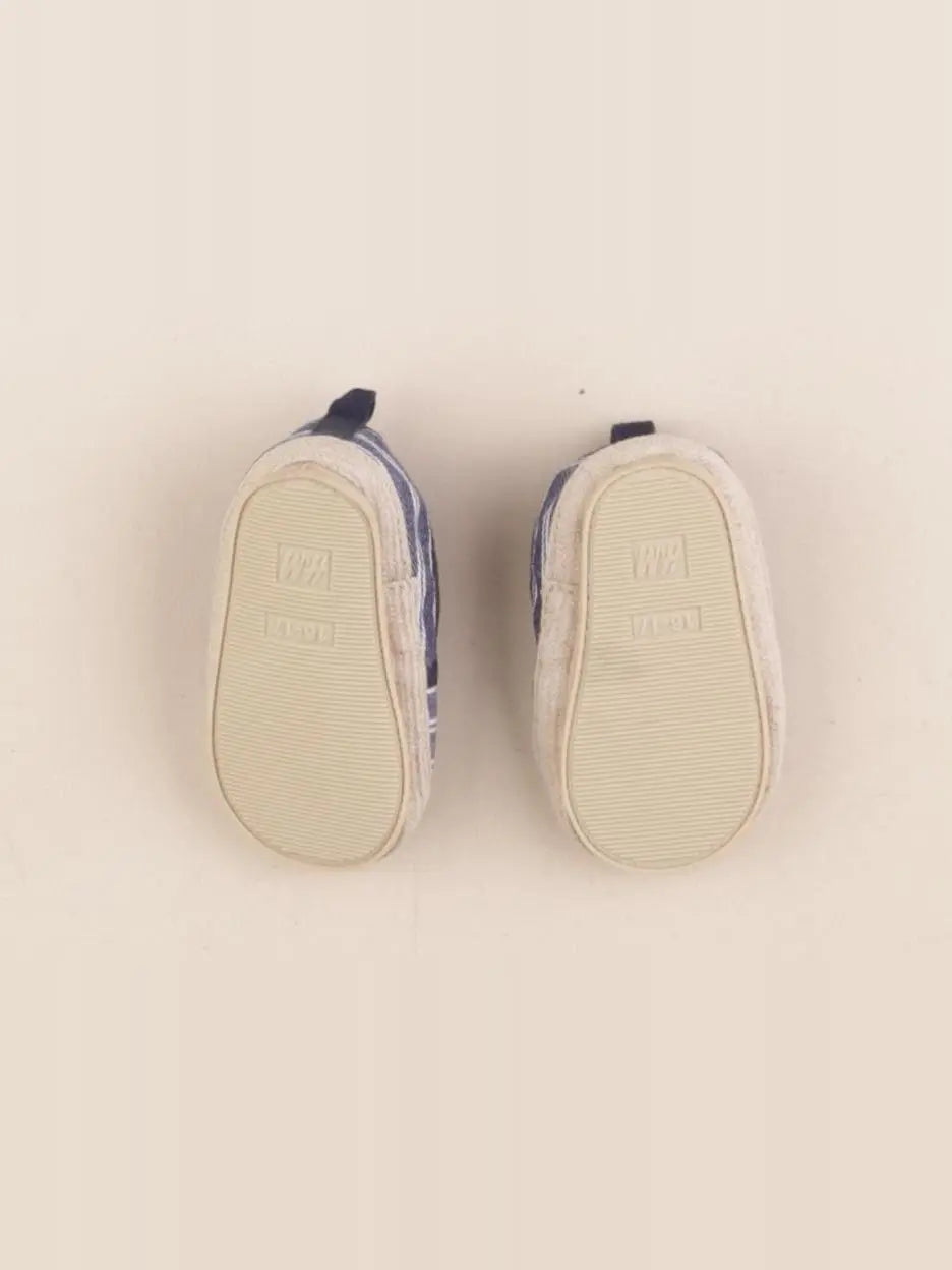 H&M - chaussons bleu, blanc - pointure 16/17