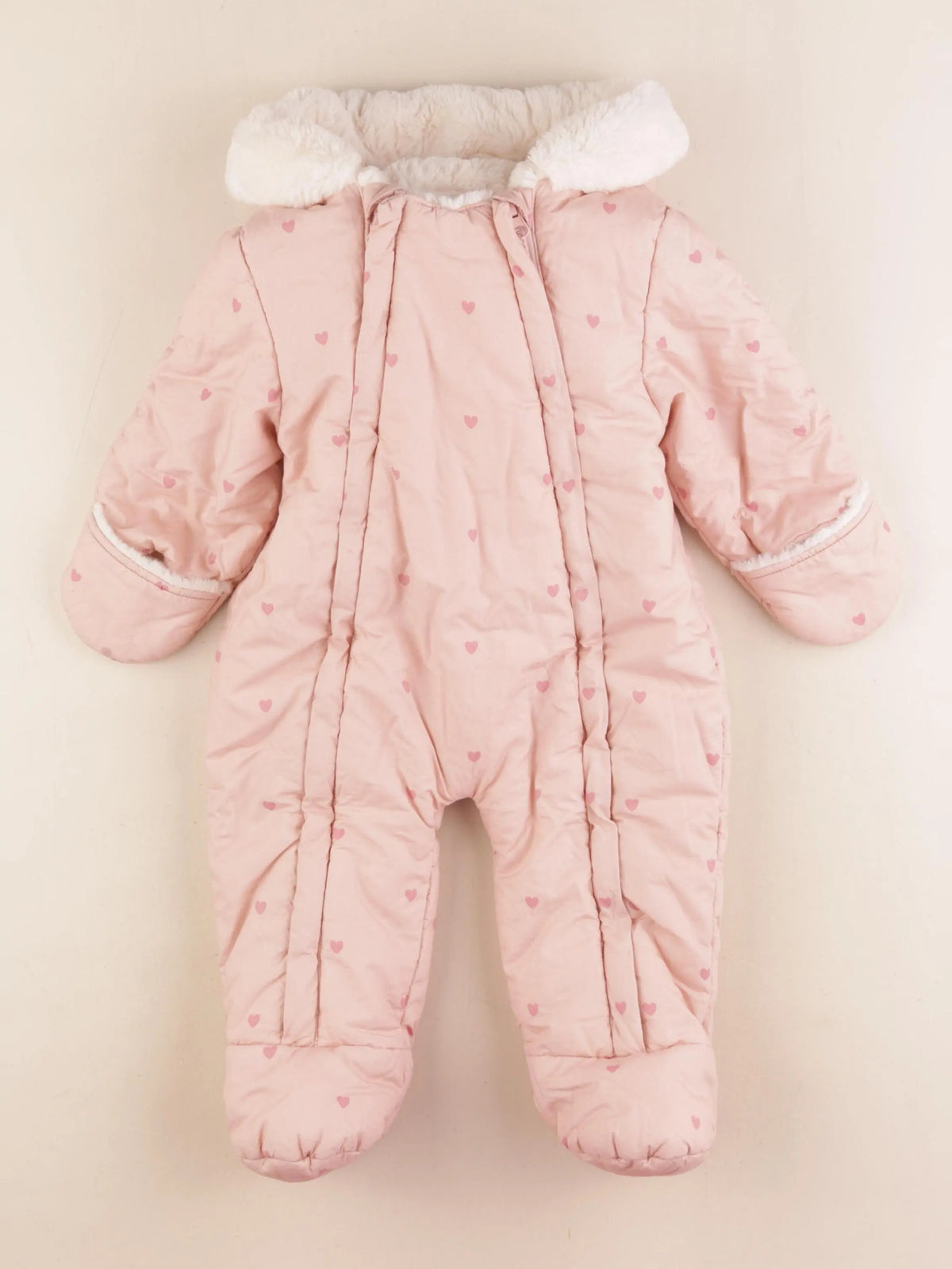 Vertbaudet - combi-pilote rose - 12 mois
