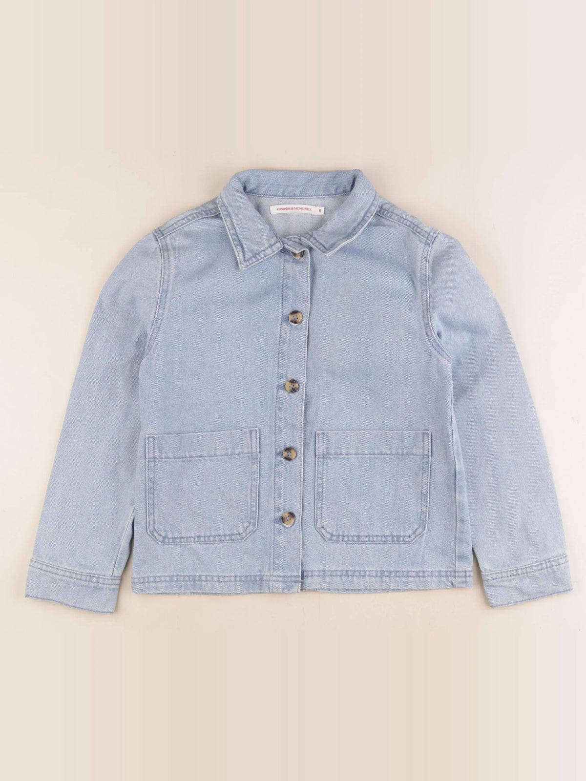Monoprix - veste bleu - 8 ans
