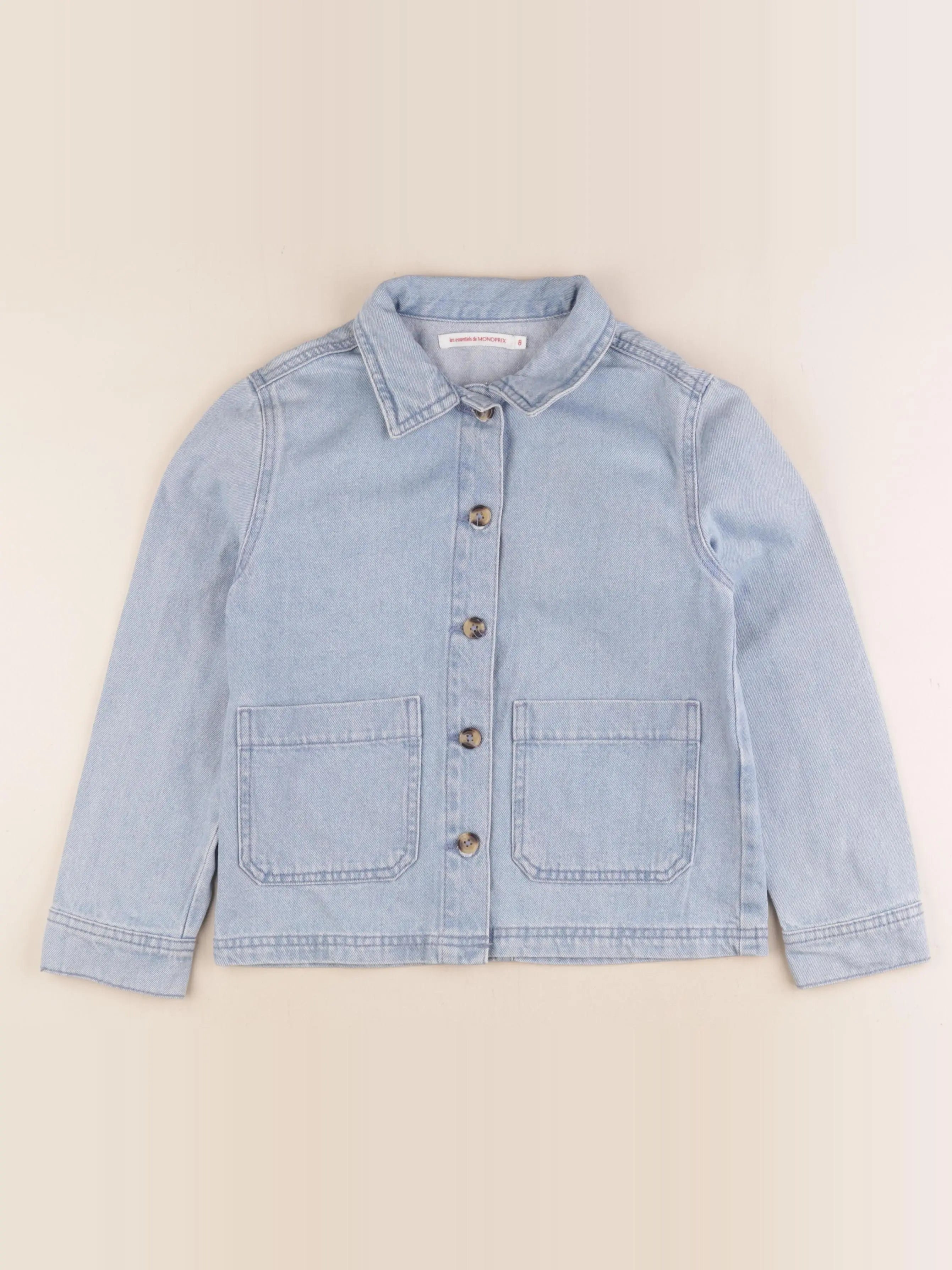 Monoprix - veste bleu - 8 ans