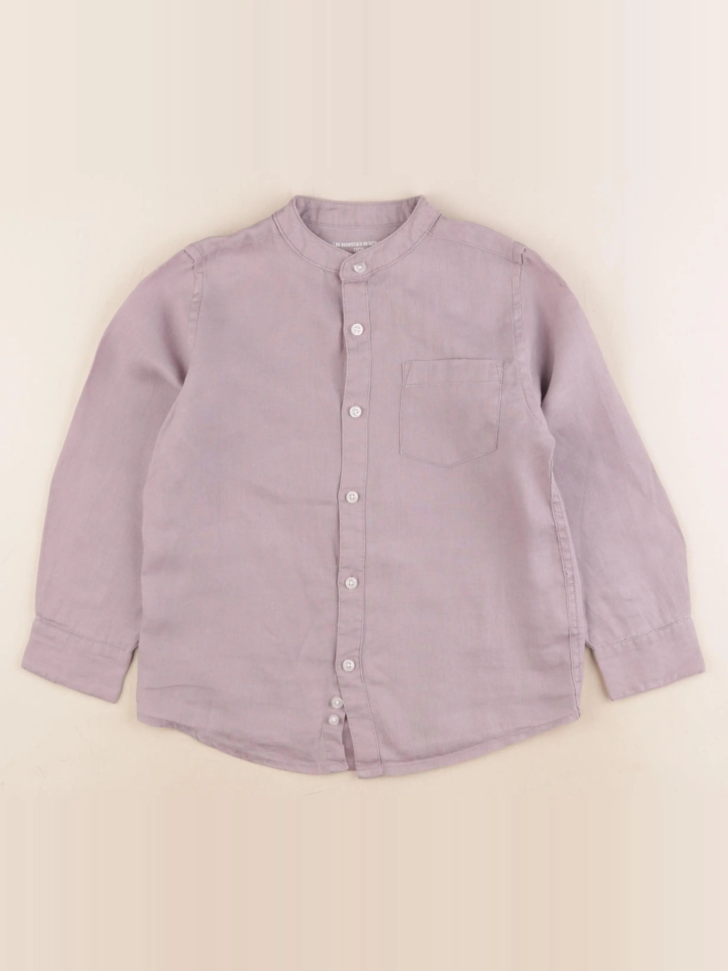 Monoprix - chemise violet - 6 ans