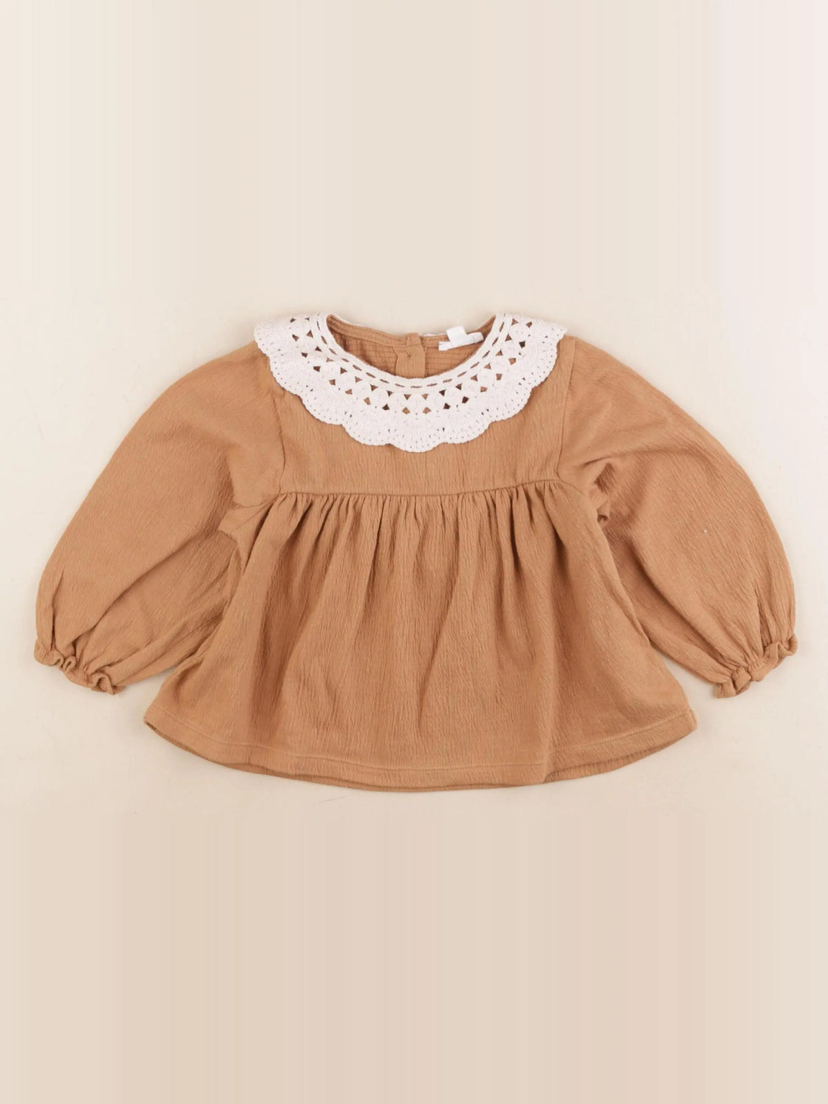 Vertbaudet - blouse marron - 18 mois