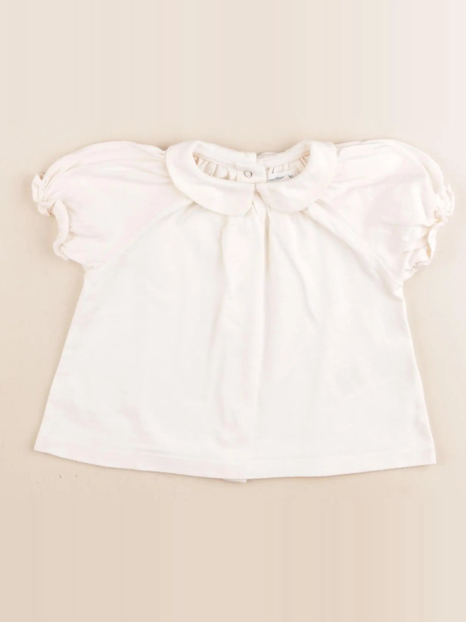Vertbaudet - tee-shirt beige - 12 mois