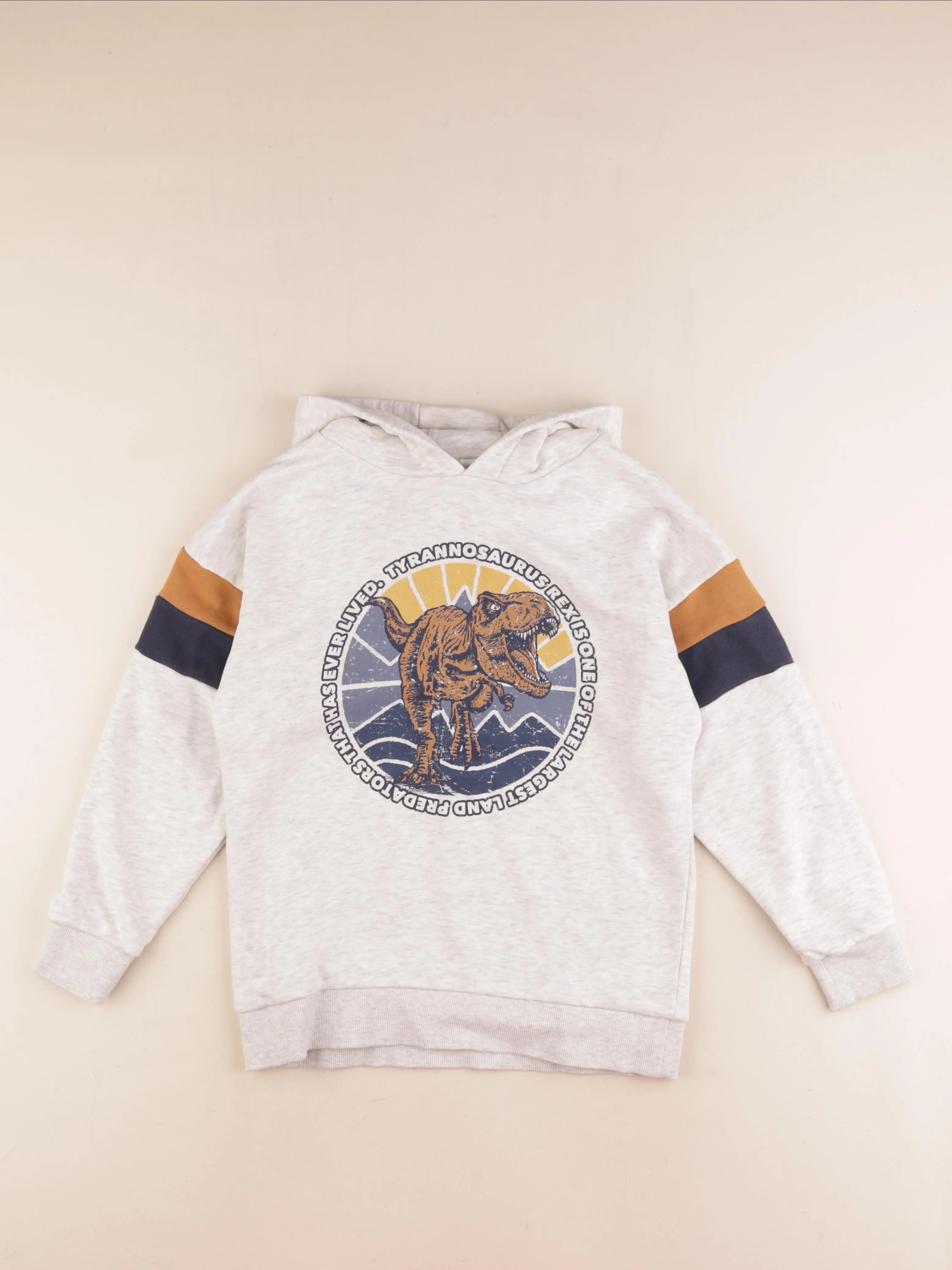 Vertbaudet - sweat gris, multicolore - 10 ans