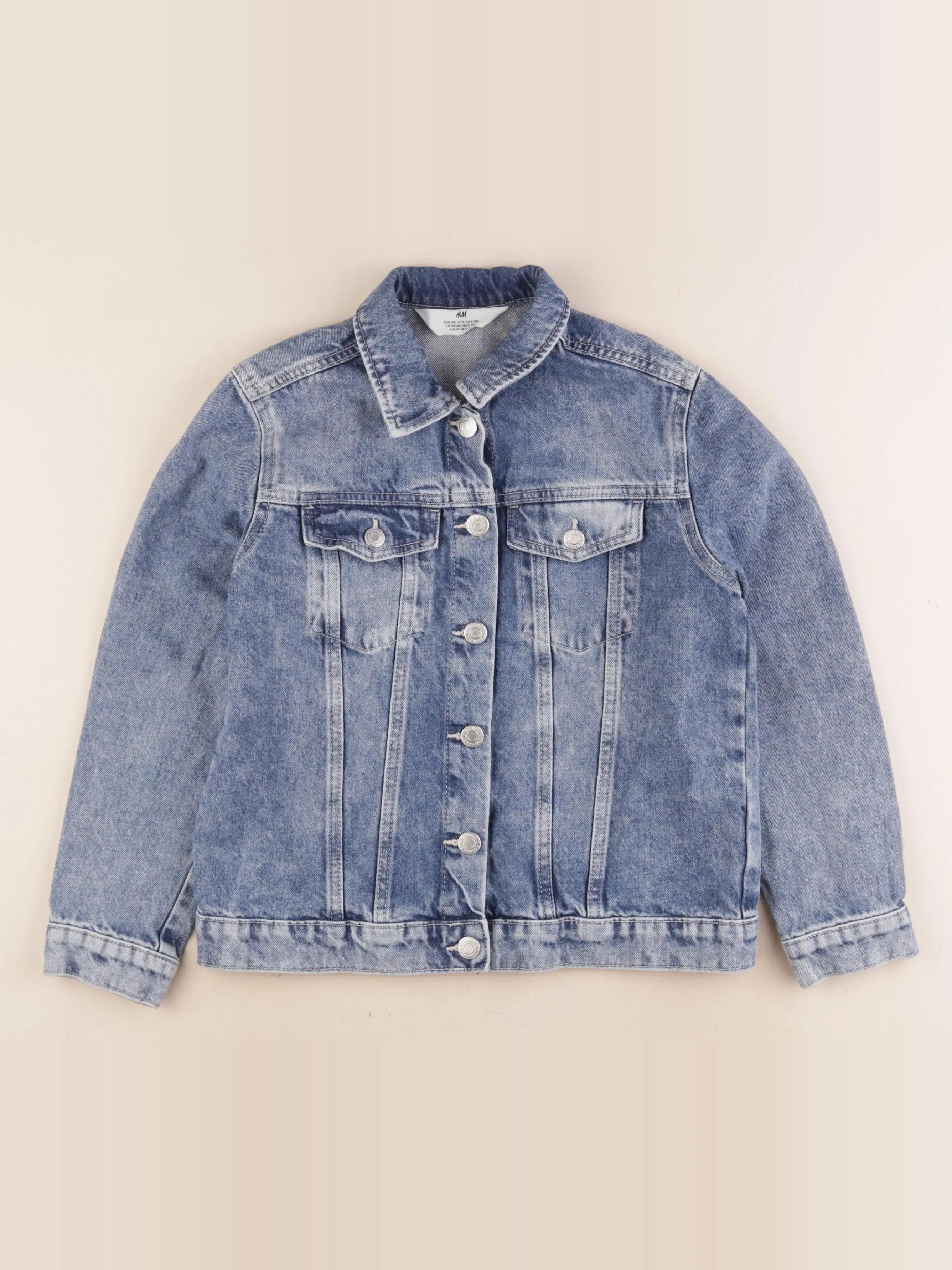 H&M - veste bleu - 9/10 ans
