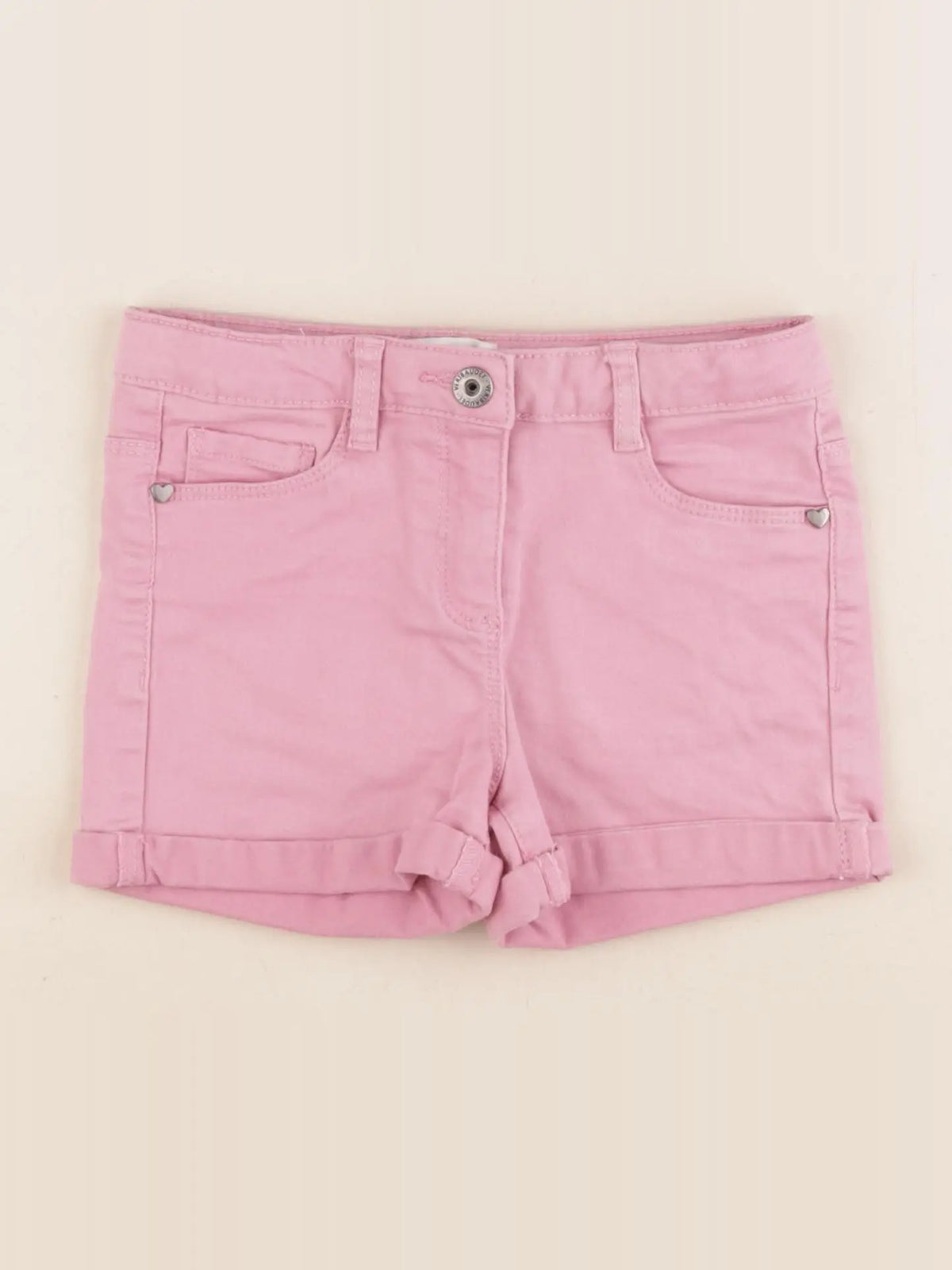 Vertbaudet - short rose - 7 ans