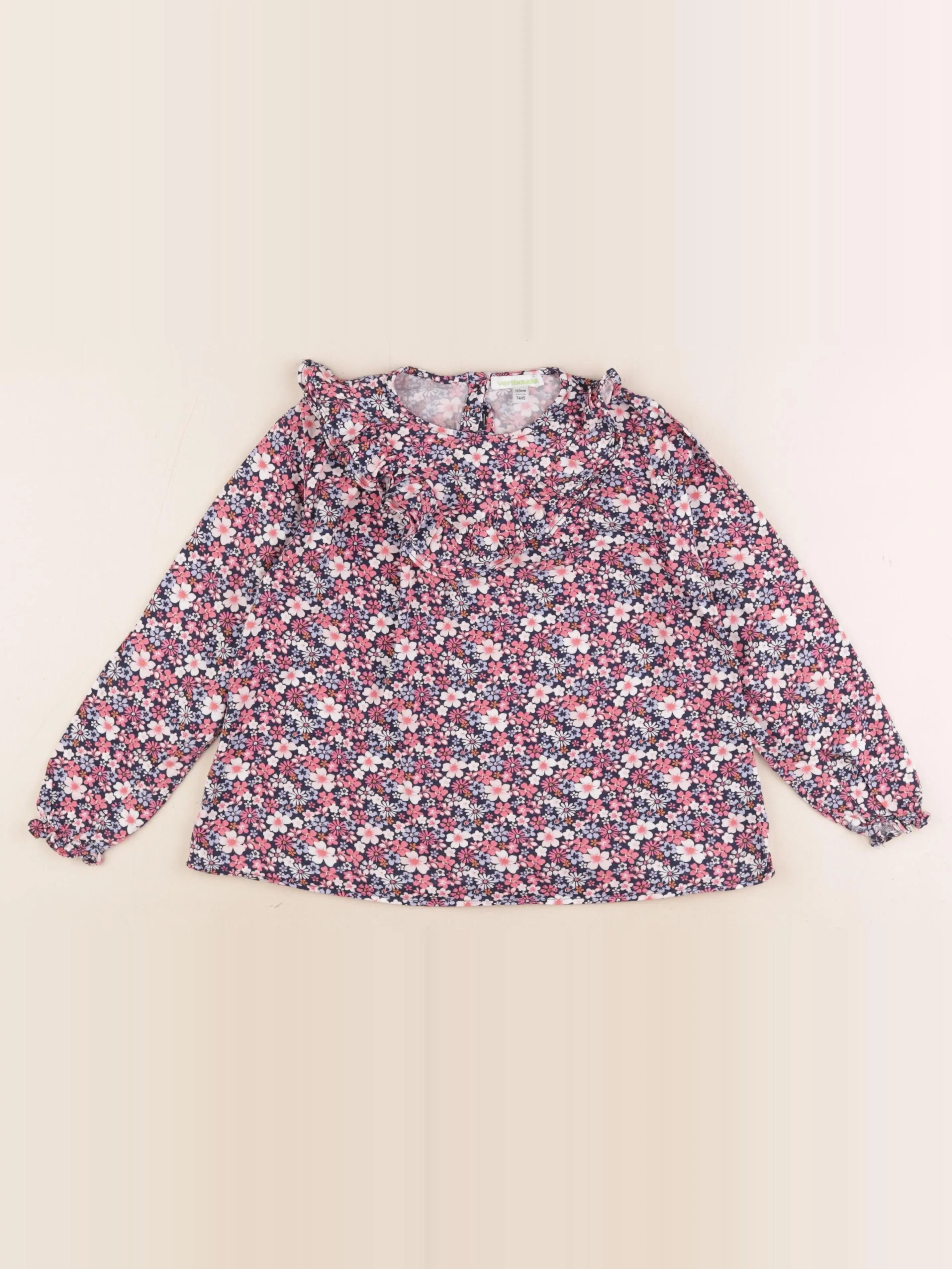 Vertbaudet - blouse multicolore - 8 ans