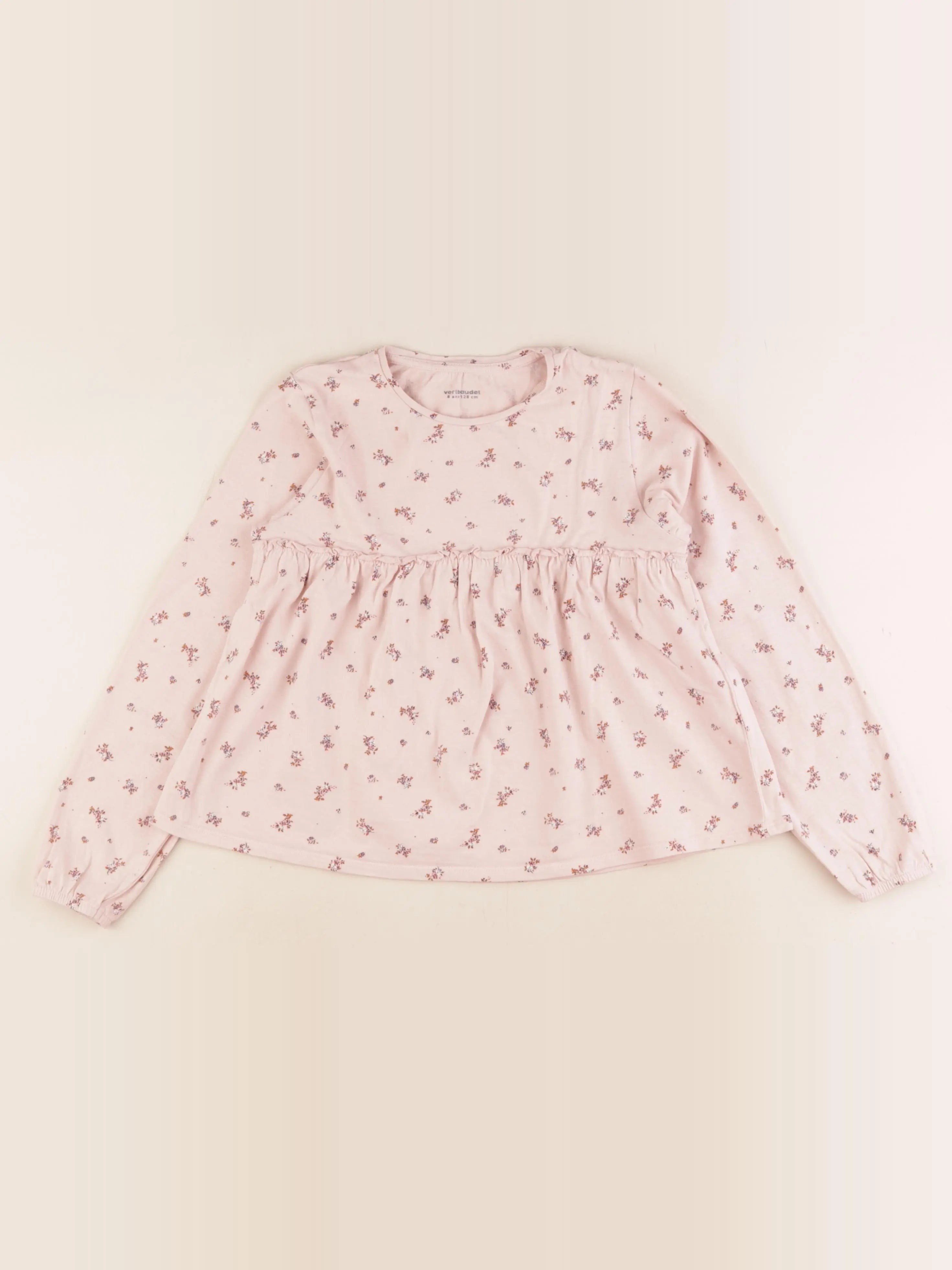 Vertbaudet - tee-shirt rose - 8 ans