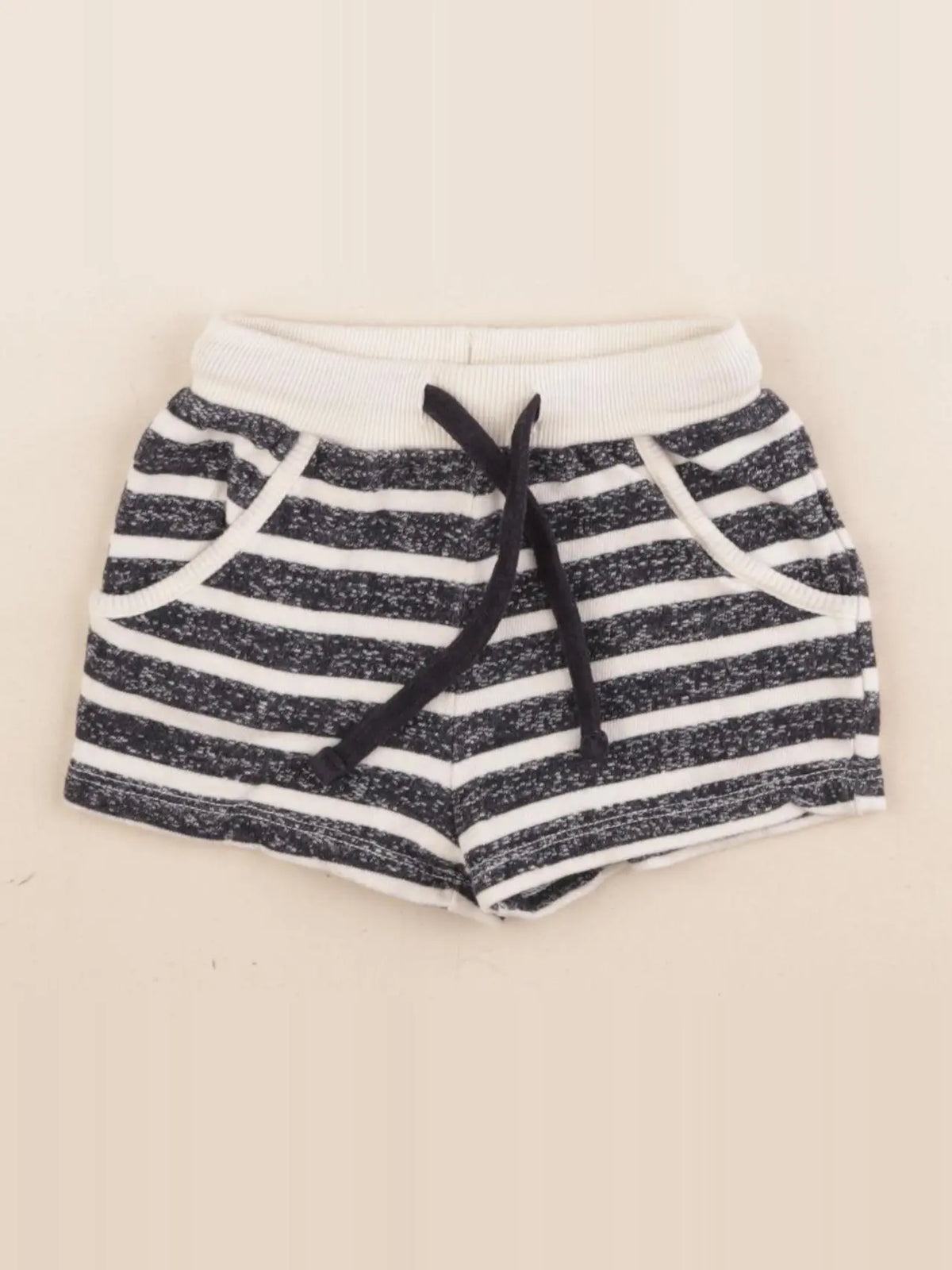 Boutchou - short beige, bleu - 6 mois