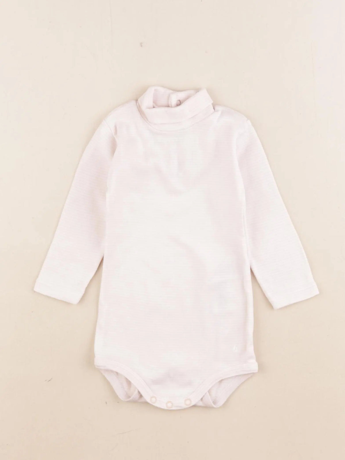 Petit Bateau - body à col rose - 6 mois