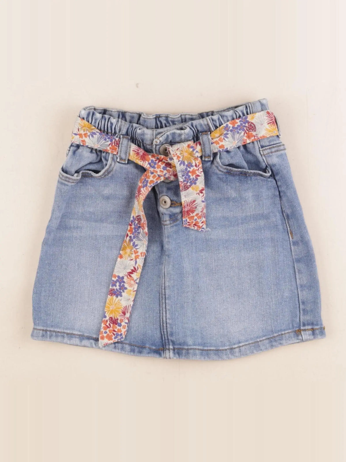 Vertbaudet - jupe bleu - 6 ans