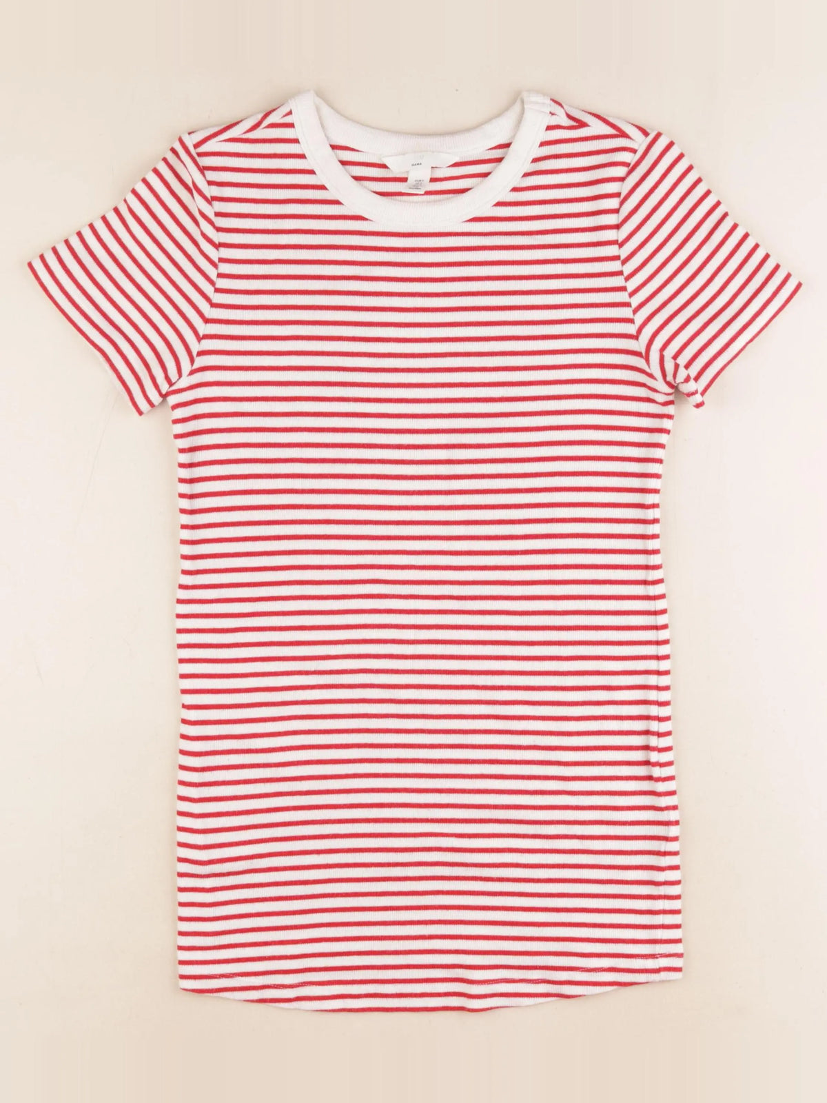 H&M - tee-shirt grossesse blanc, rouge - s