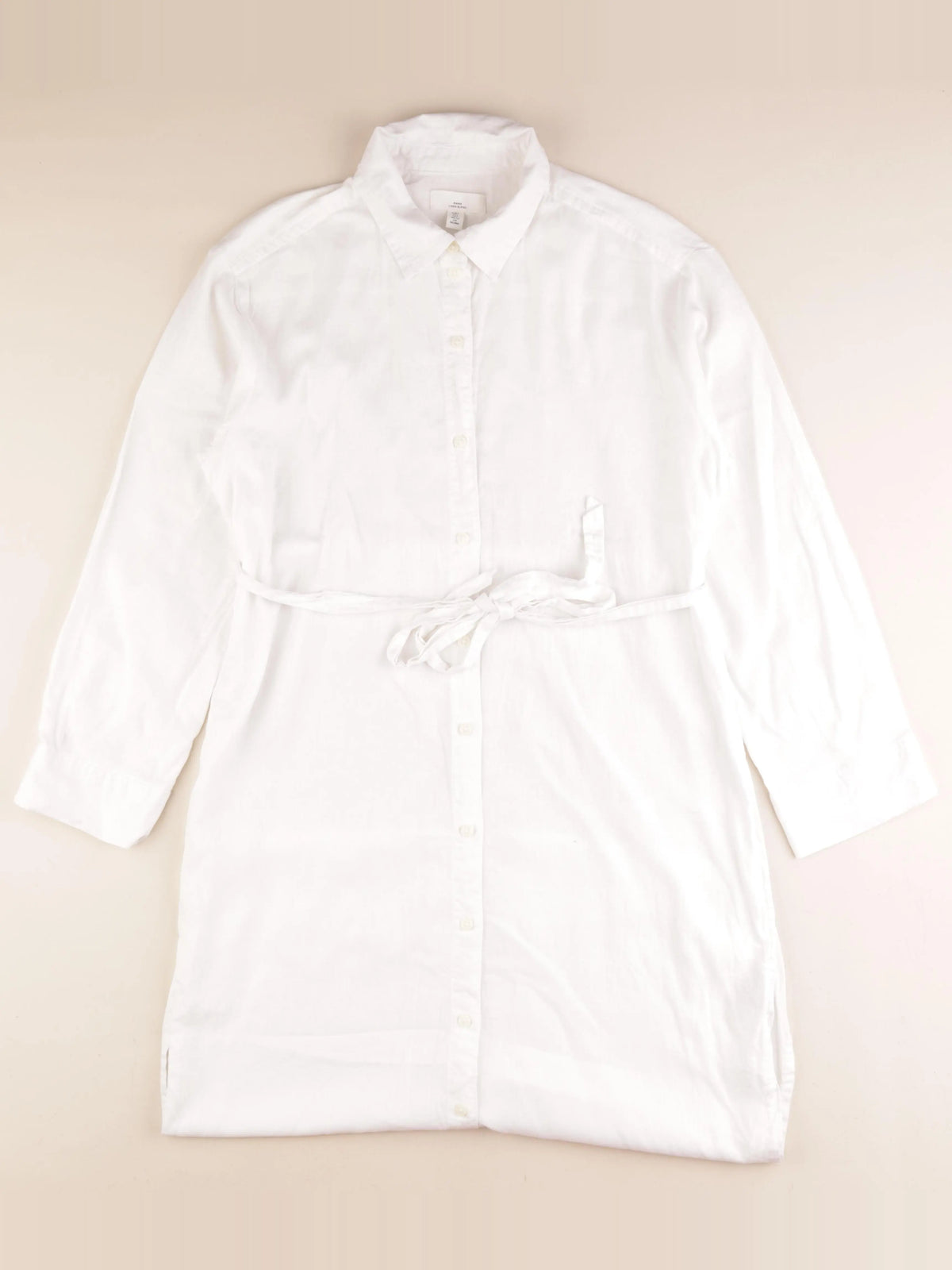 H&M - robe grossesse blanc - s
