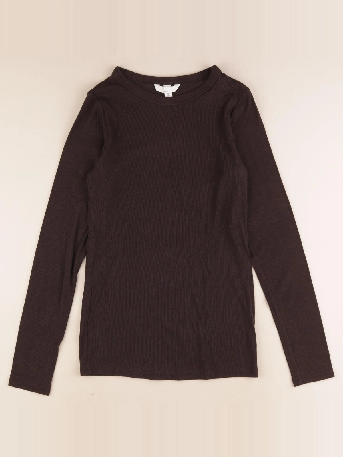 H&M - tee-shirt grossesse marron - s