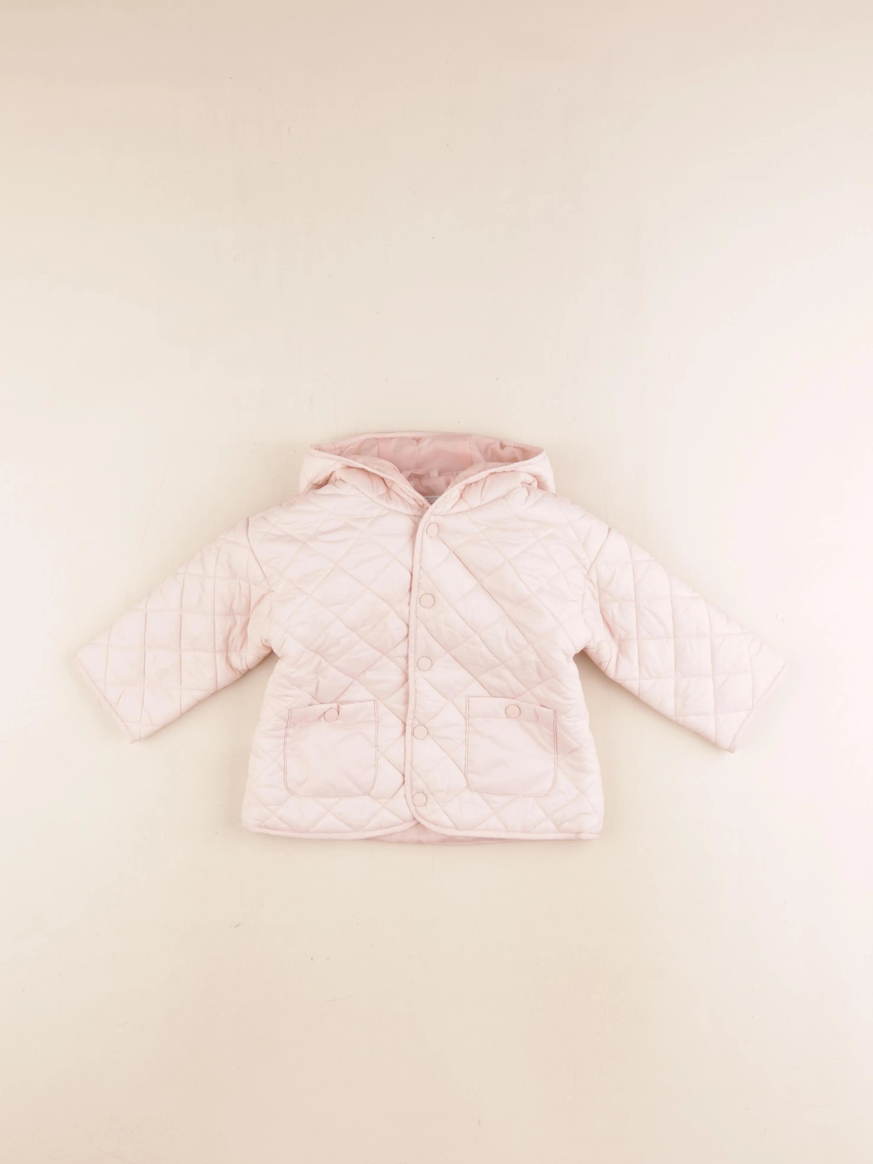 Vertbaudet - doudoune rose - 12 mois